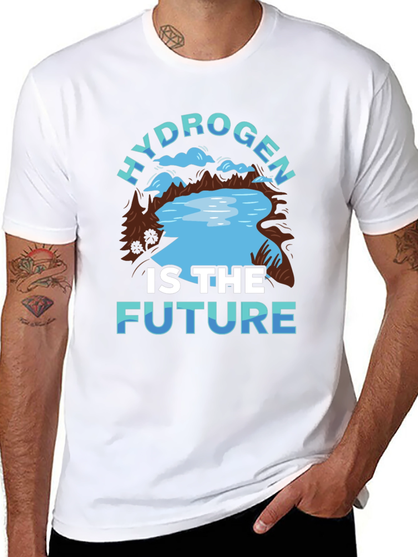 Black Hydrogen is The Future T-Shirt view 8