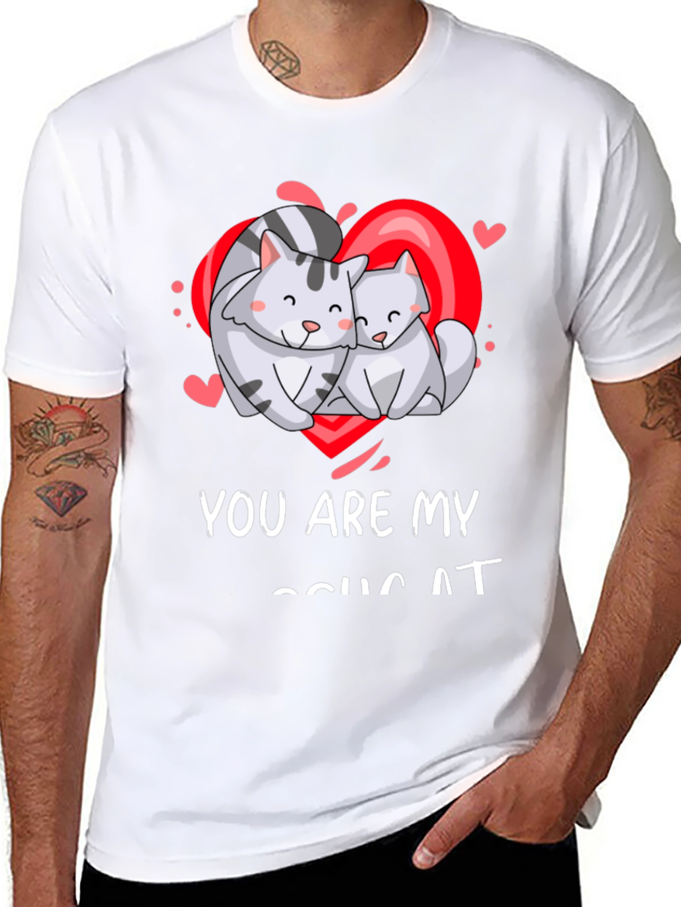 Black You Are My Soul Cat T-Shirt, Valentine's Day view 8