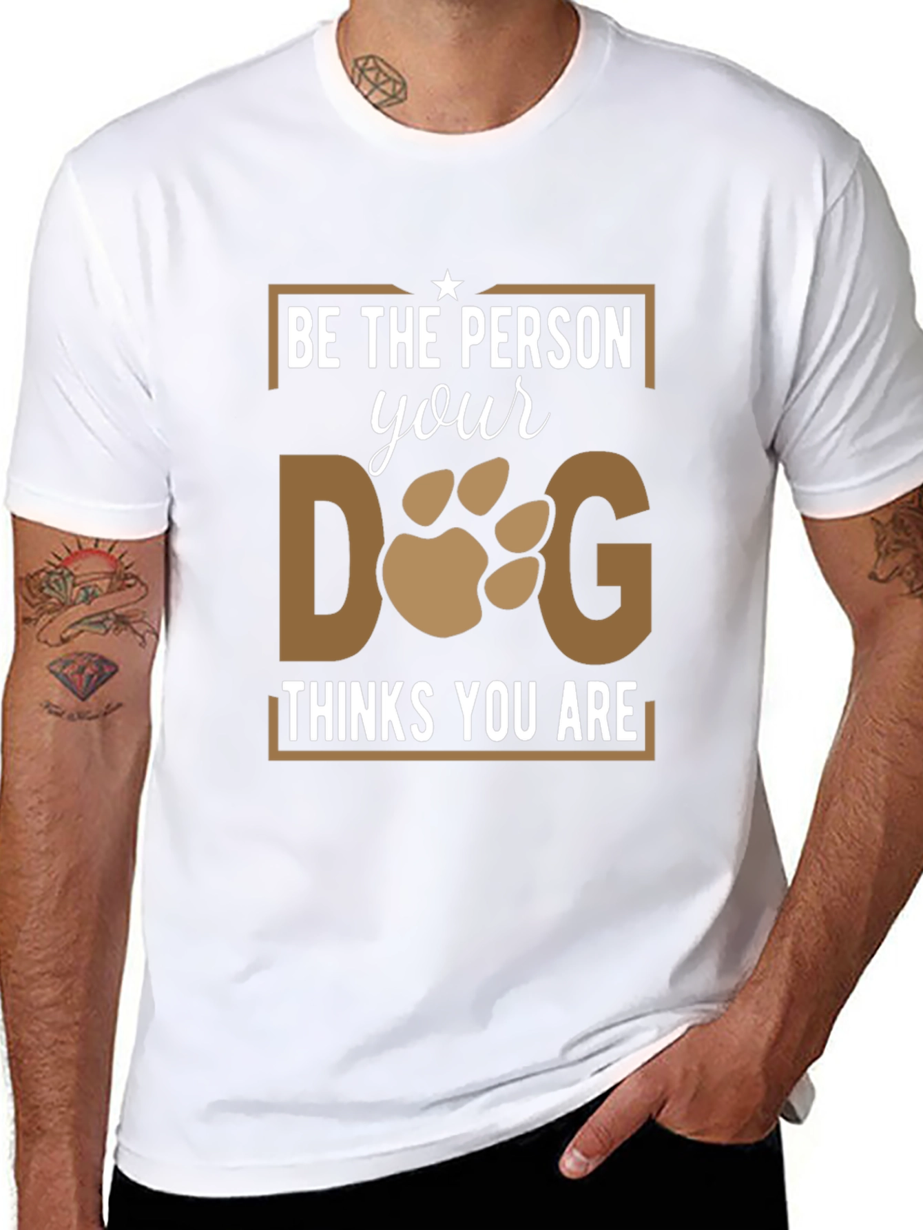 Black Be The Person Your Dog Thinks You Are T-Shirt view 8