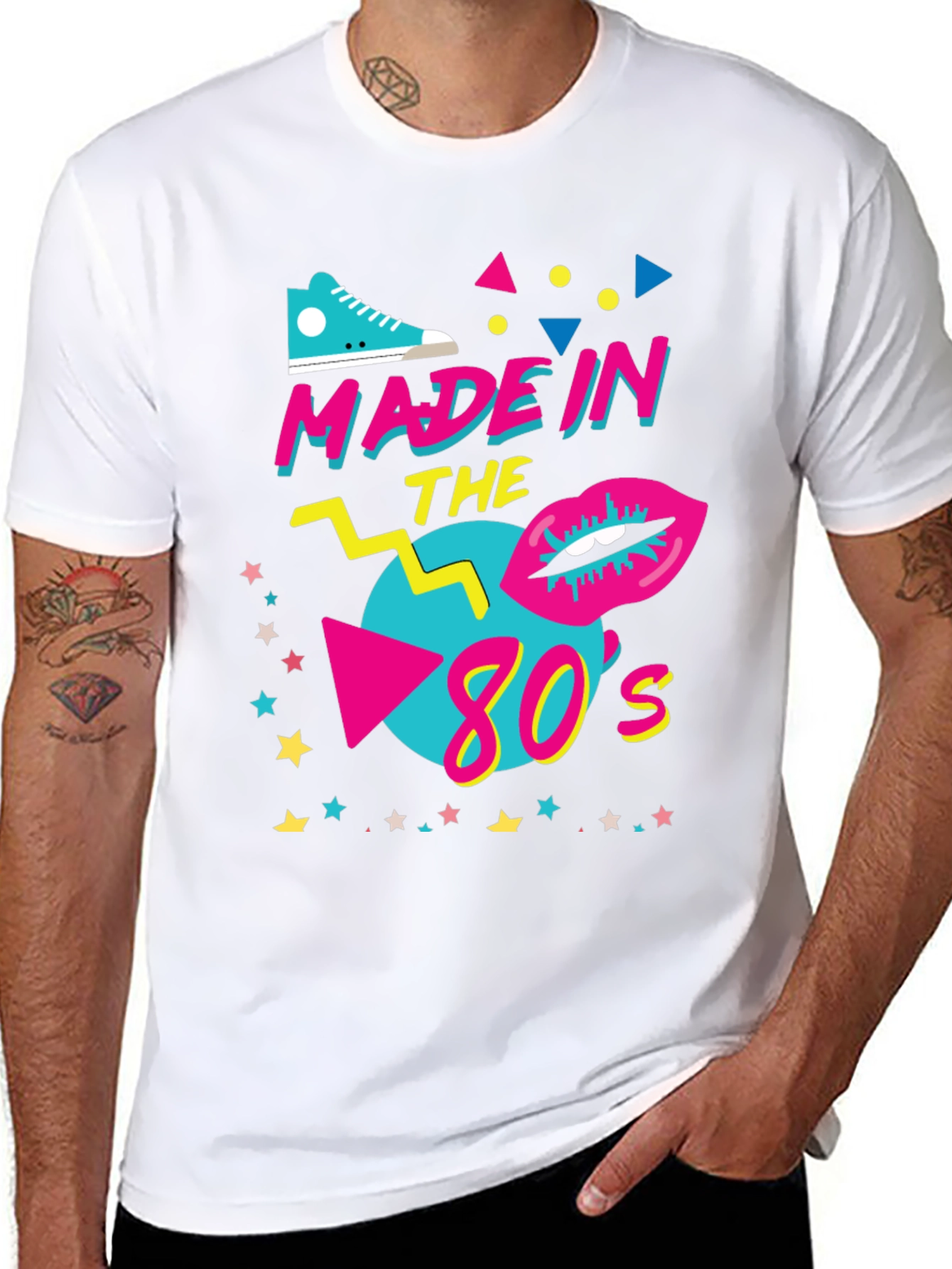 Black Made in the 80s Graphic Tee view 8