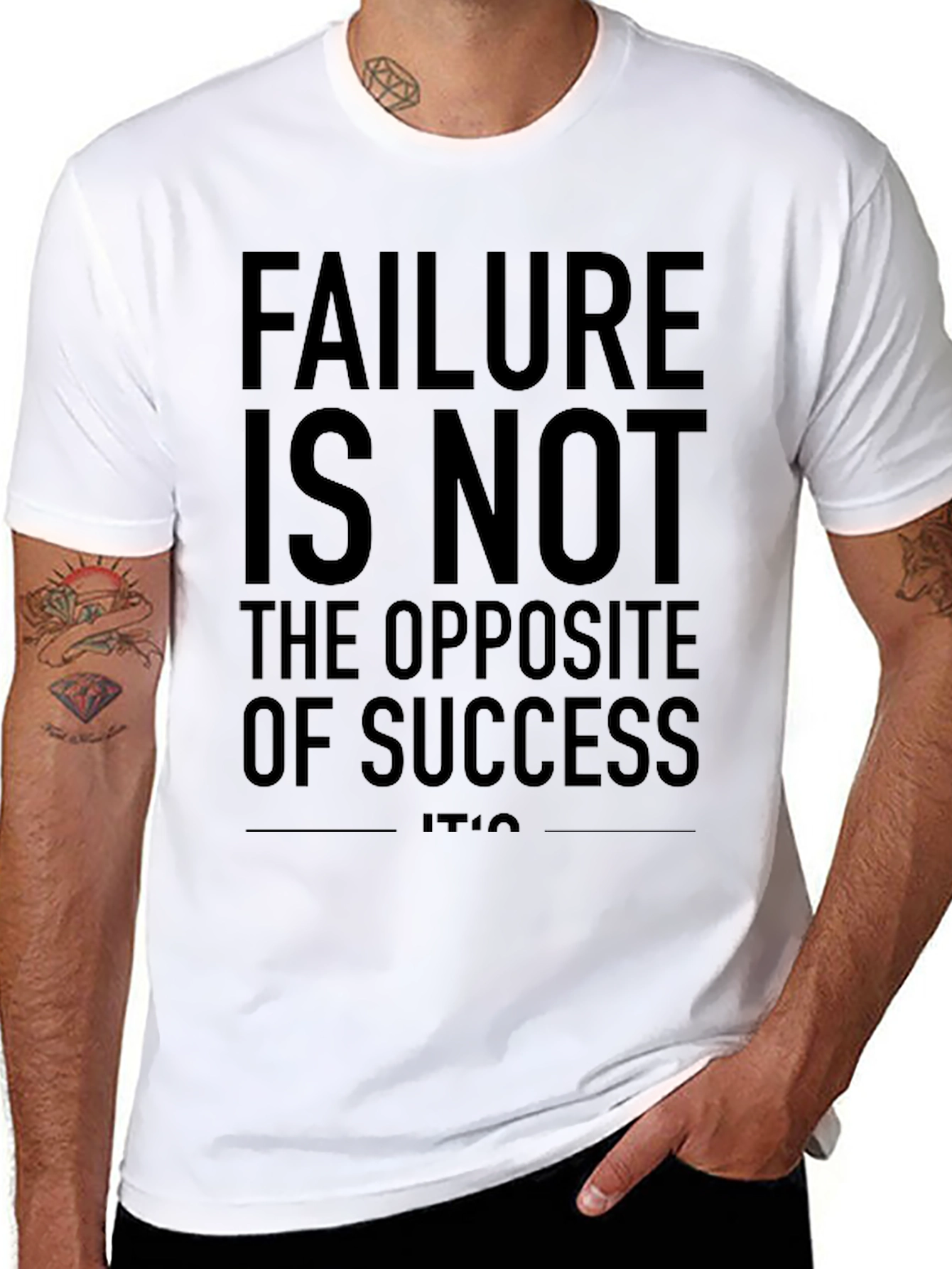 Black Failure is Not Opposite of Success T-Shirt view 8