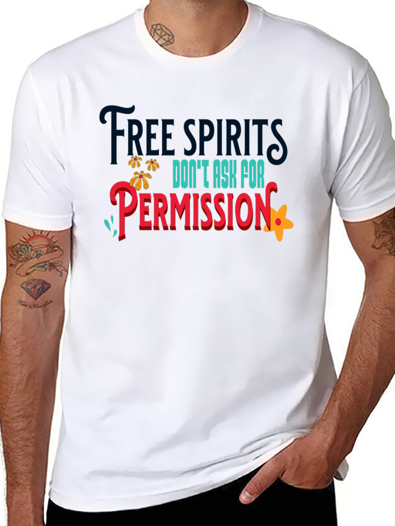Black Free Spirits Graphic Tee view 8