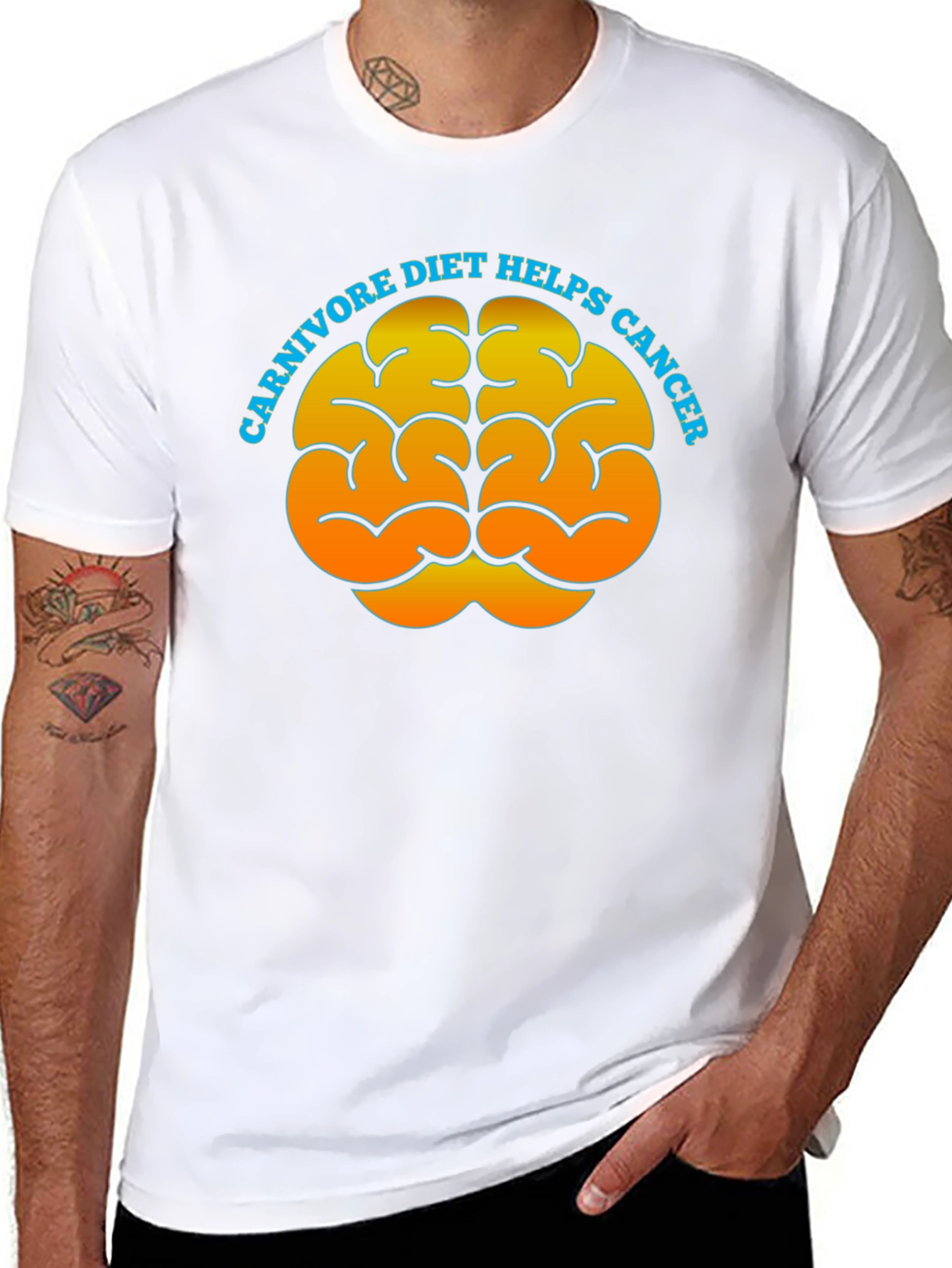 Carnivore Diet Brain T-Shirt  - 8