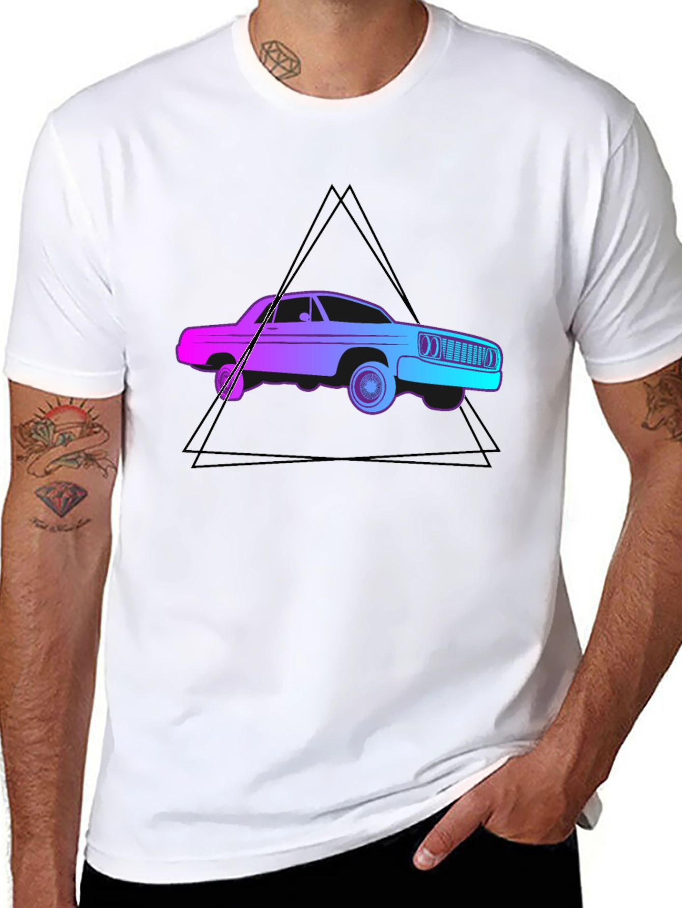 Retro Car Graphic Tee - 8