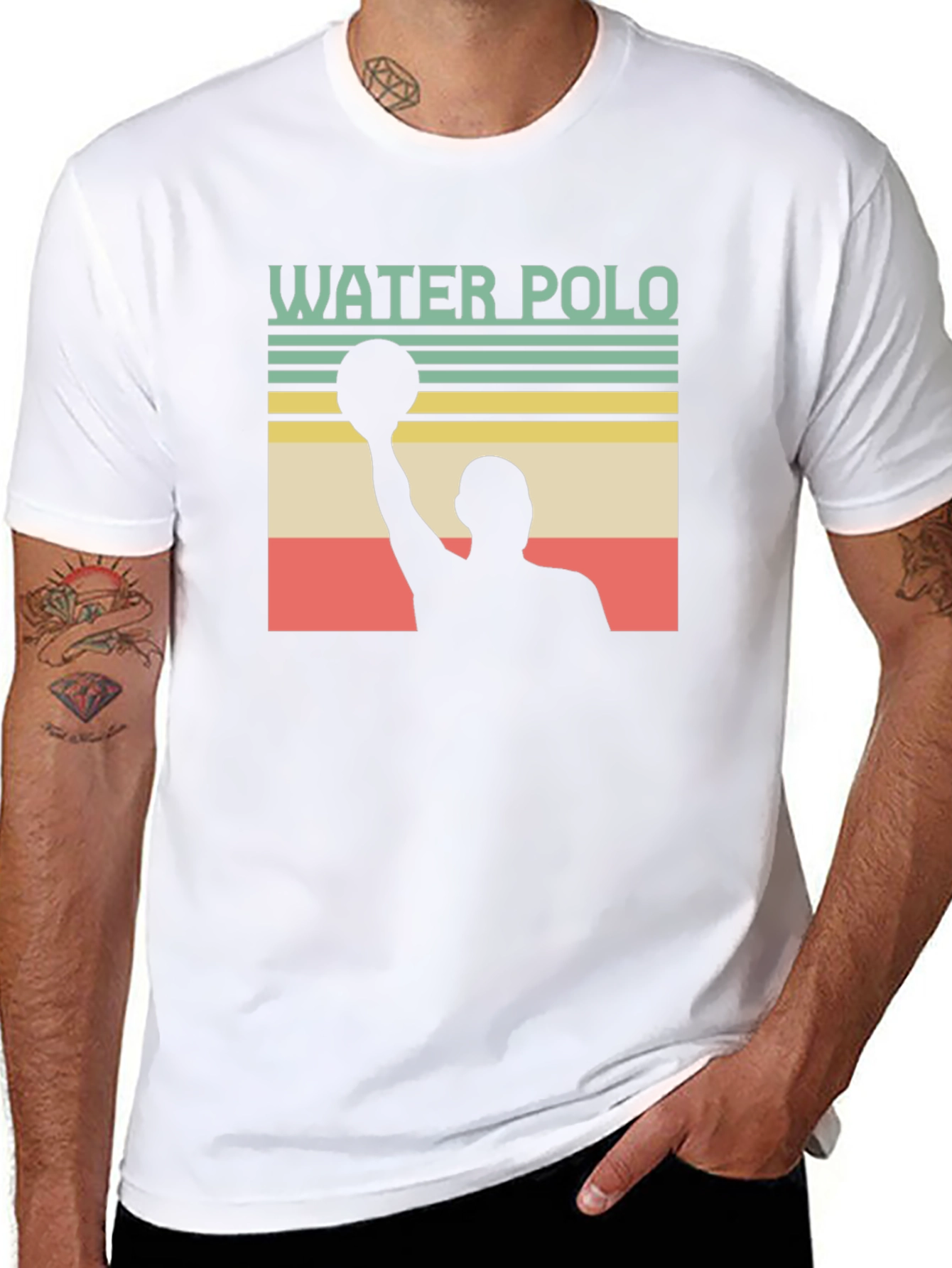 Black Water Polo Retro T-Shirt view 8