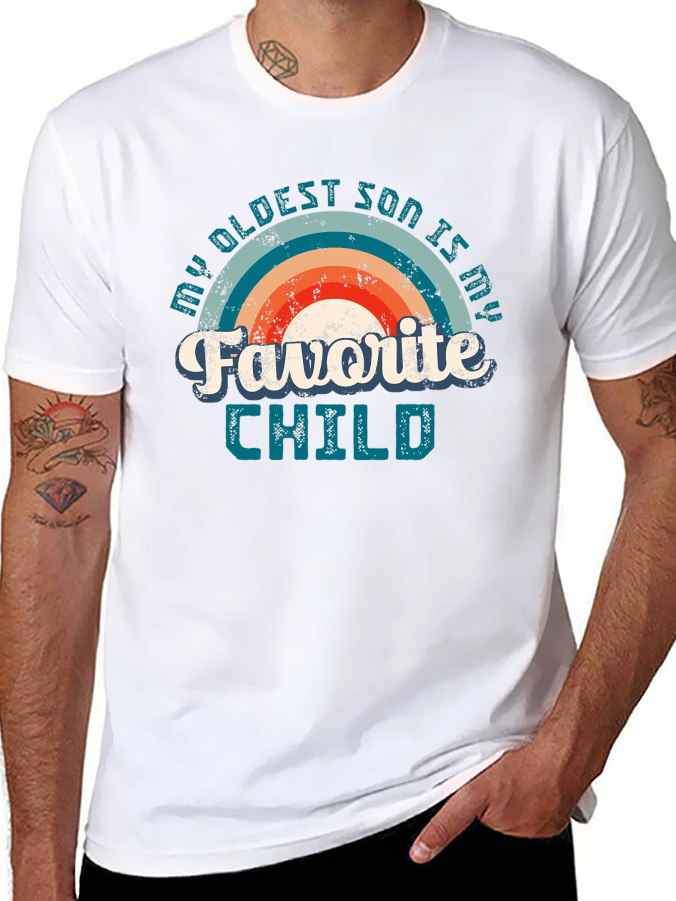 Black My Oldest Son is My Favorite Child T-Shirt view 8