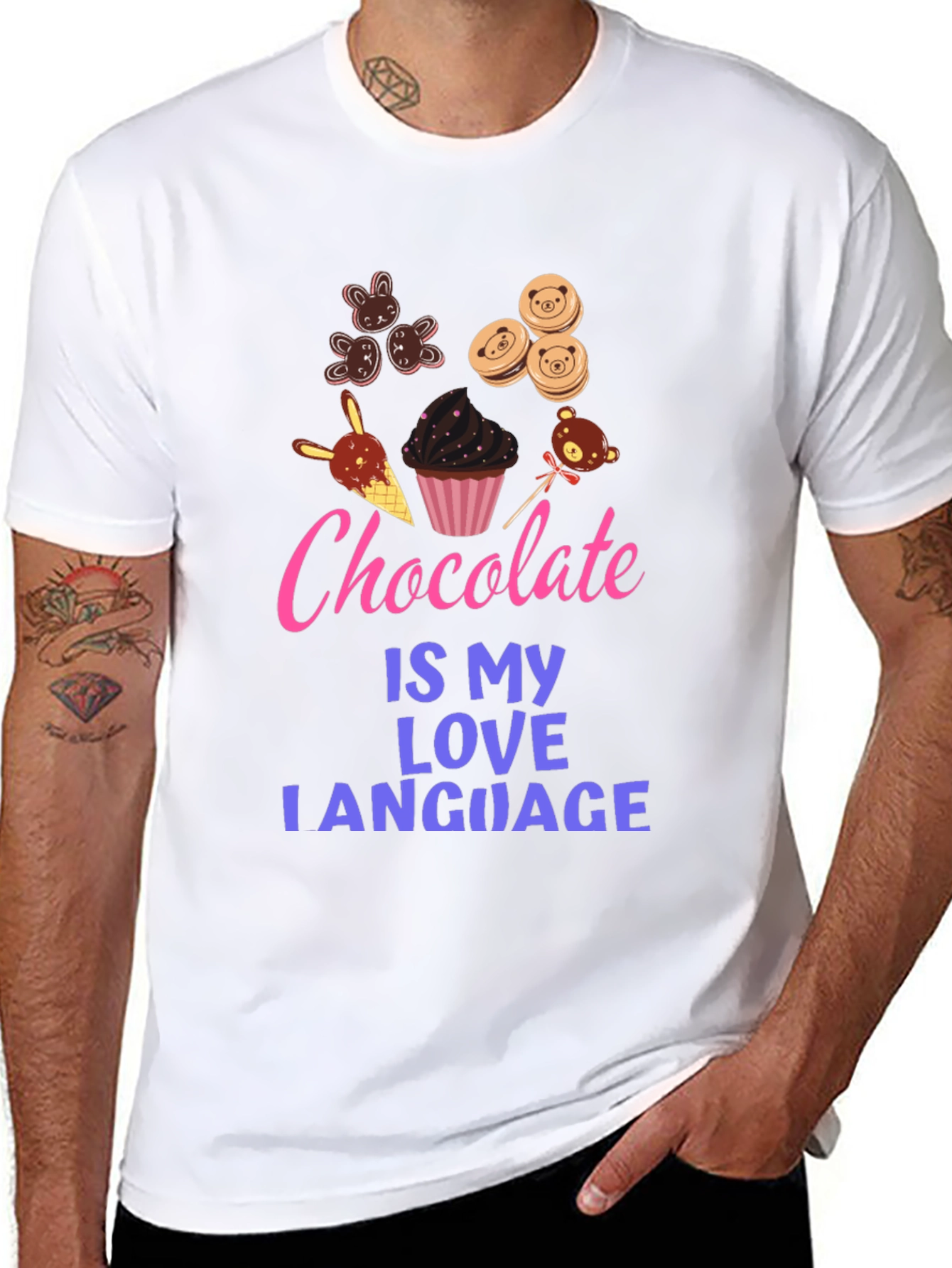 Black Chocolate Is My Love Language Graphic Tee view 8