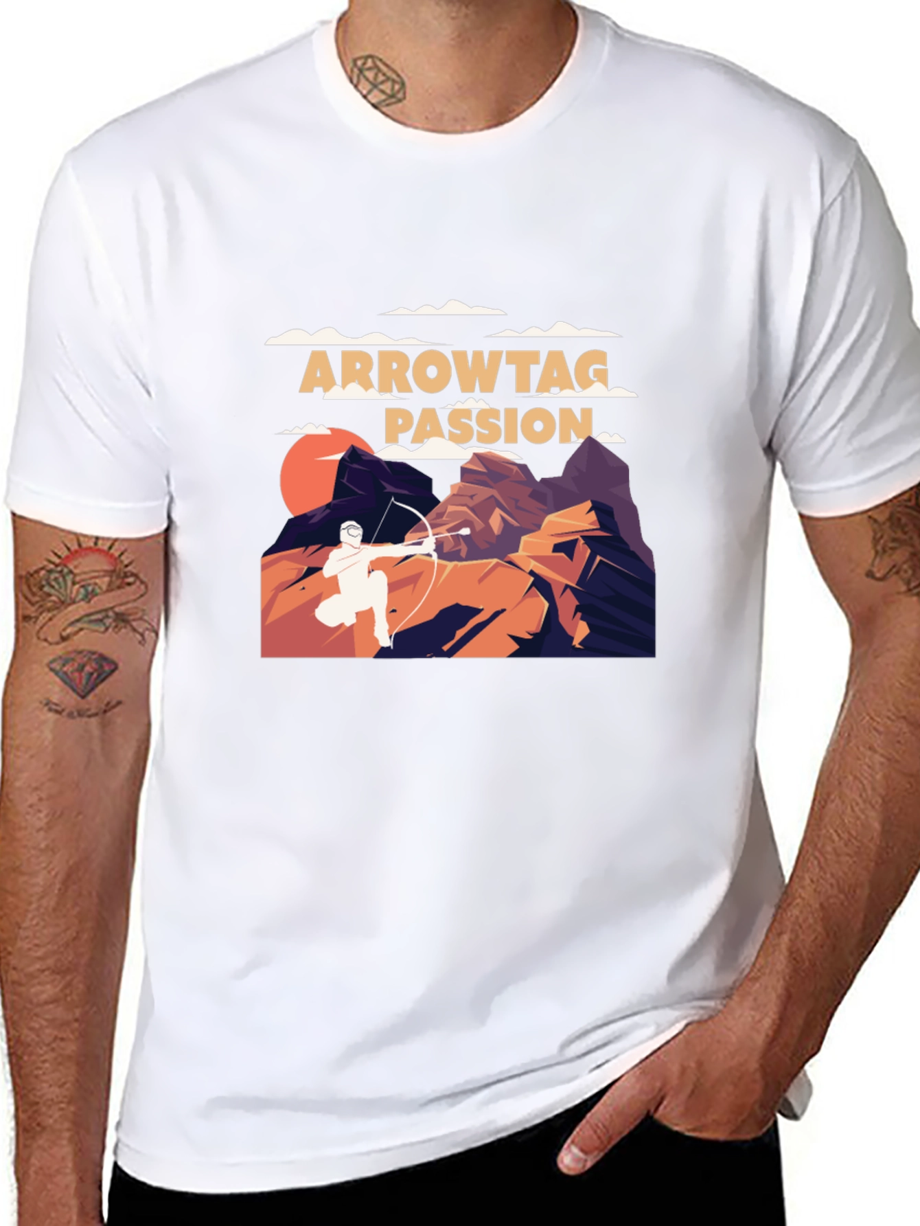 Black Arrowtag Passion T-Shirt: Archery Adventure Tee view 8