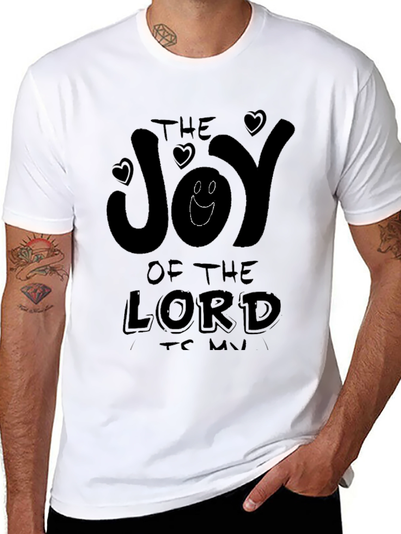 Black The Joy of the Lord T-Shirt view 8