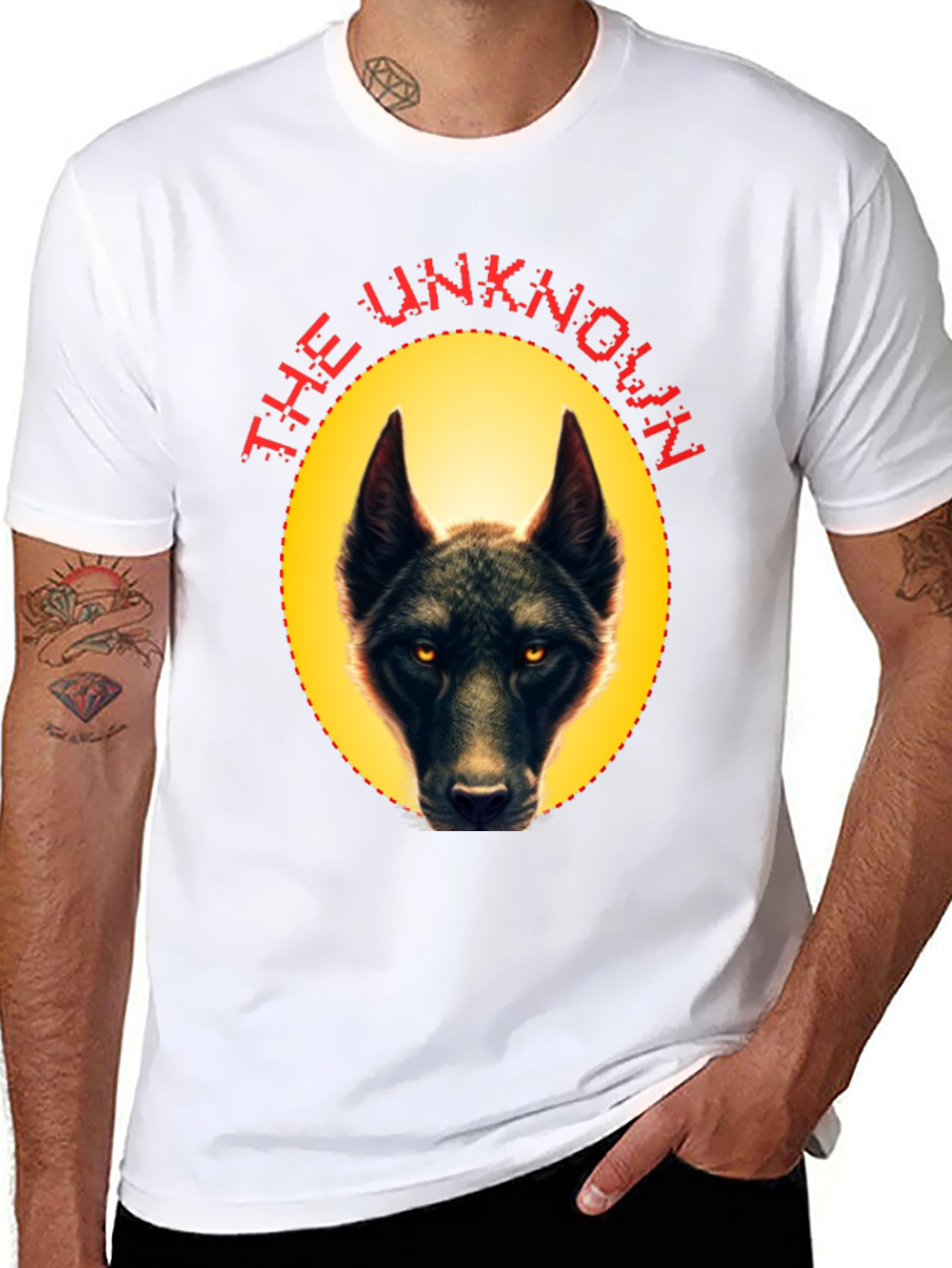Black The Unknown Wolf Graphic Tee view 8