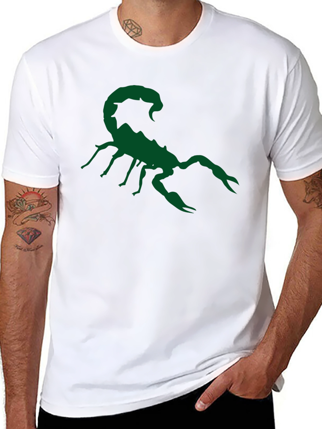 Black Scorpion Graphic Tee - Cool Black T-Shirt view 8