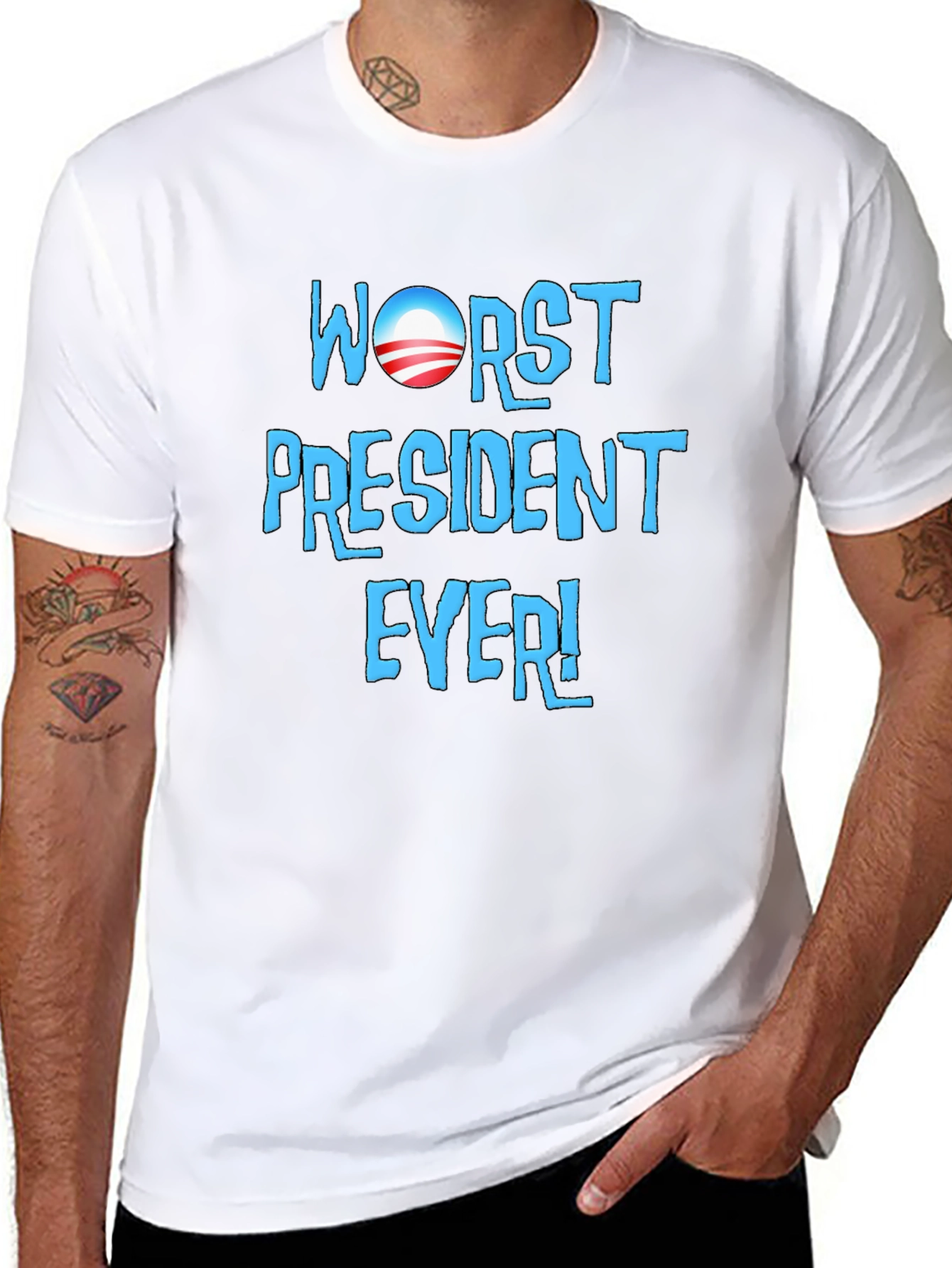 Black Worst President Ever Graphic Tee view 8