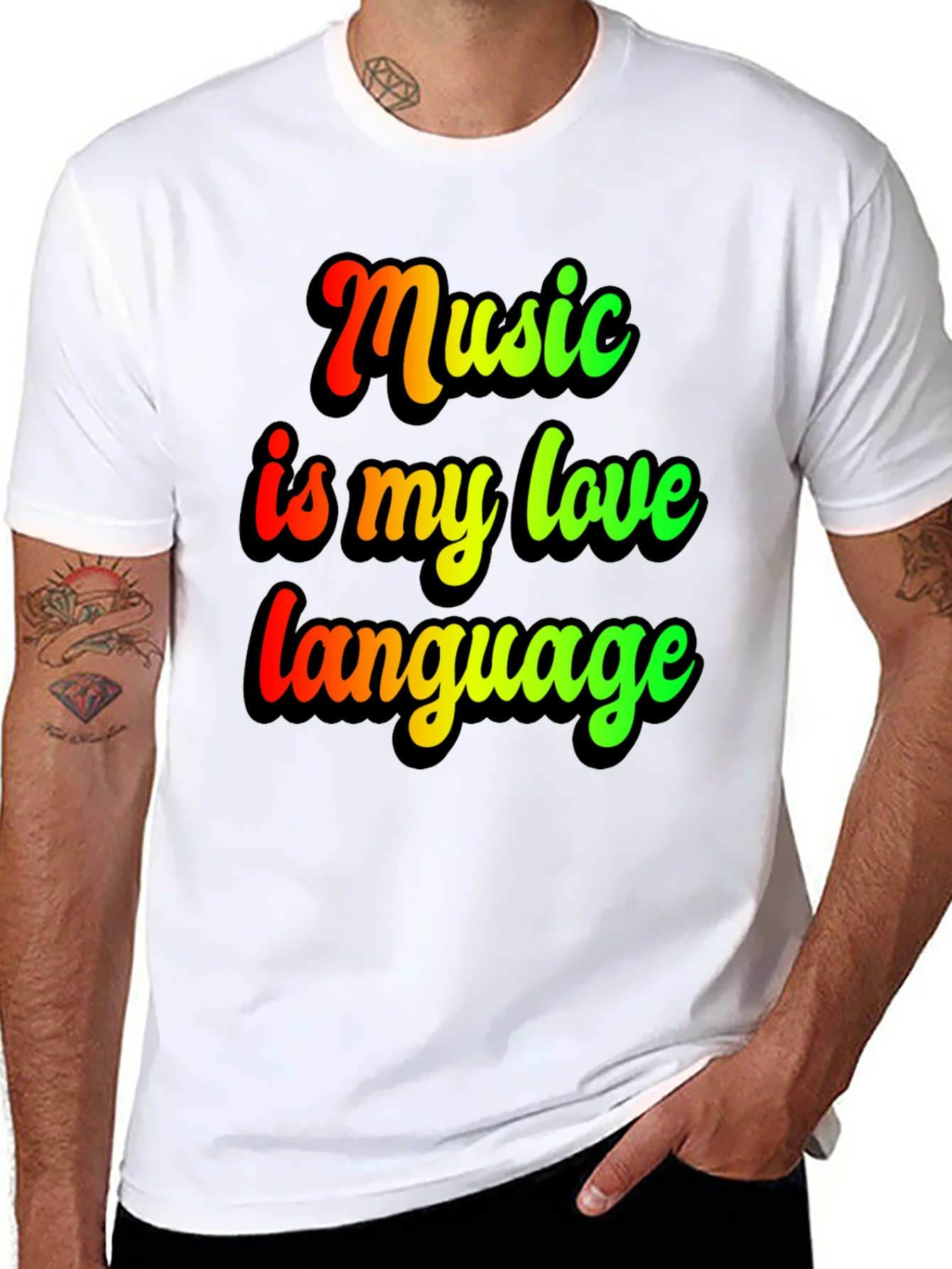 Music is My Love Language T-Shirt - 8