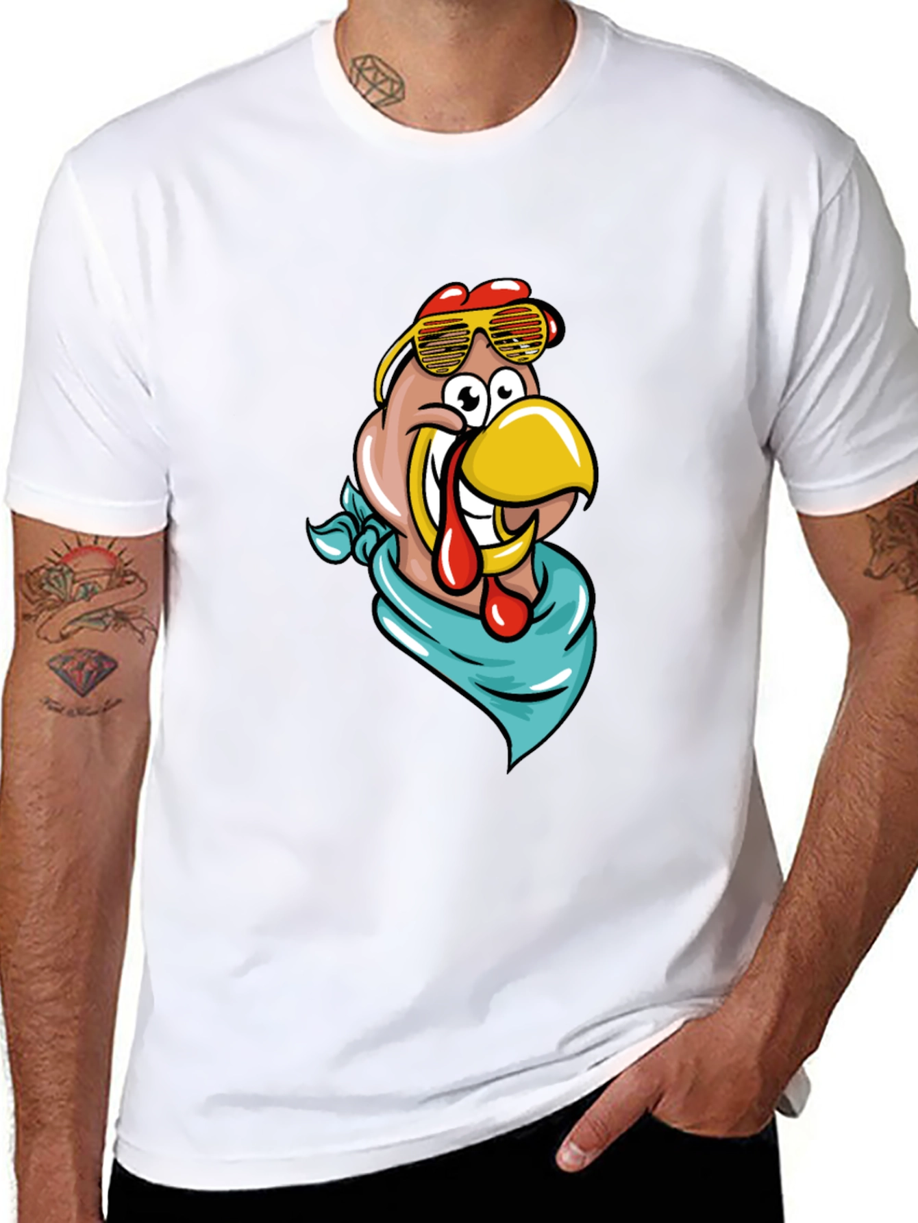 Black Cool Turkey Graphic Tee view 8