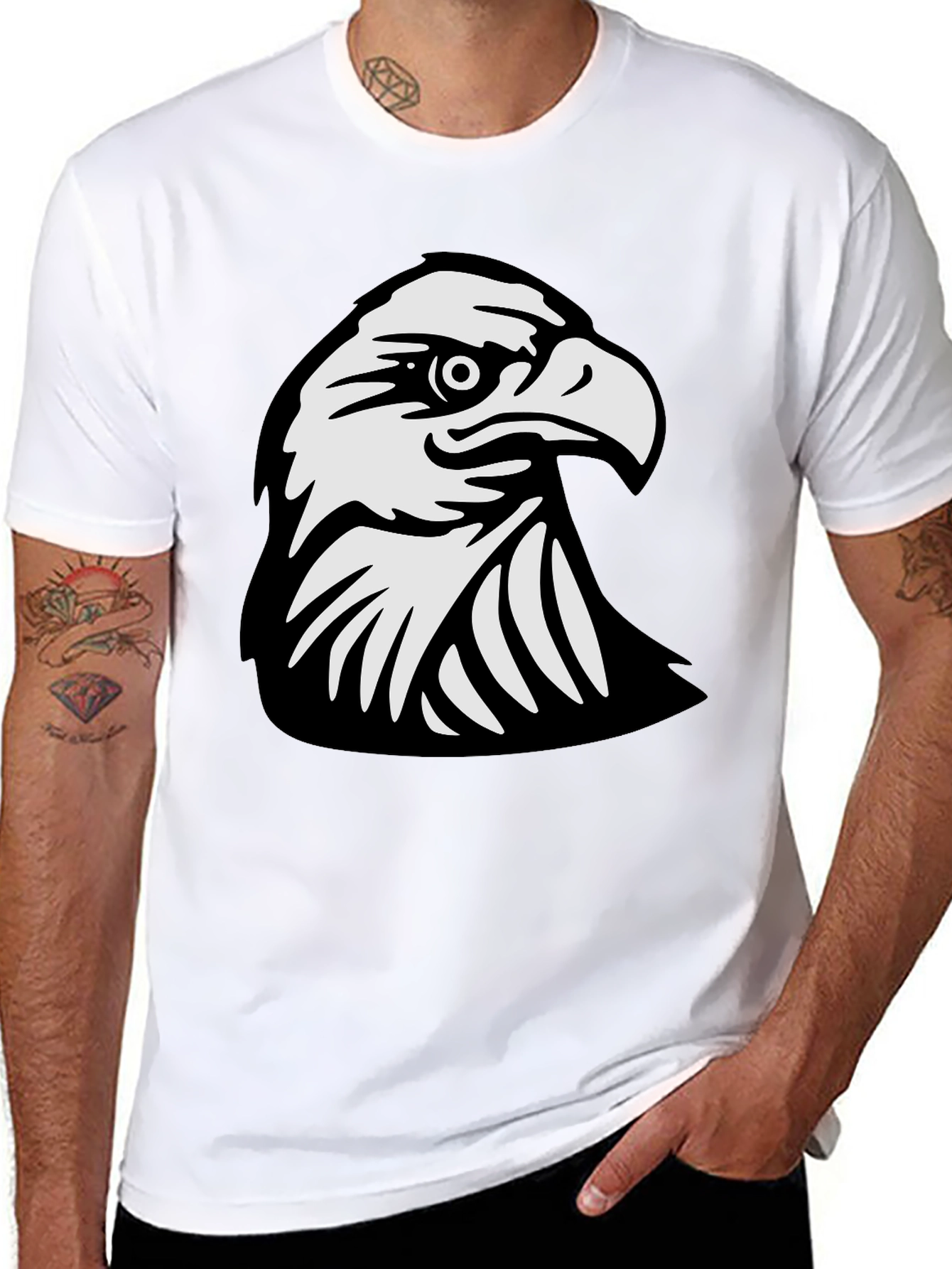 Black Eagle Graphic Tee - Mens - 8