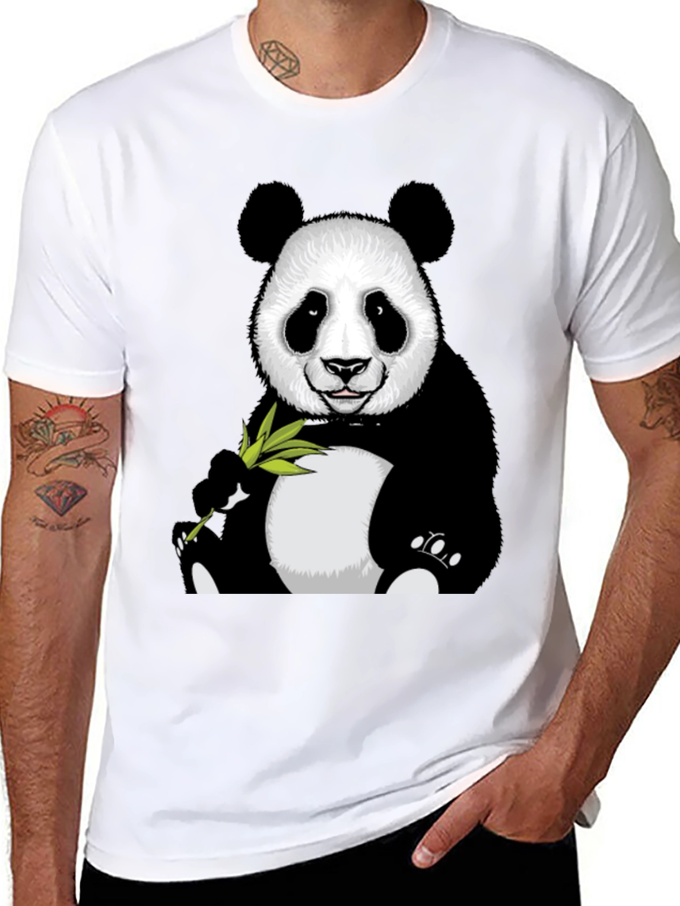 Black Panda Graphic T-Shirt - Cute Animal Tee view 8