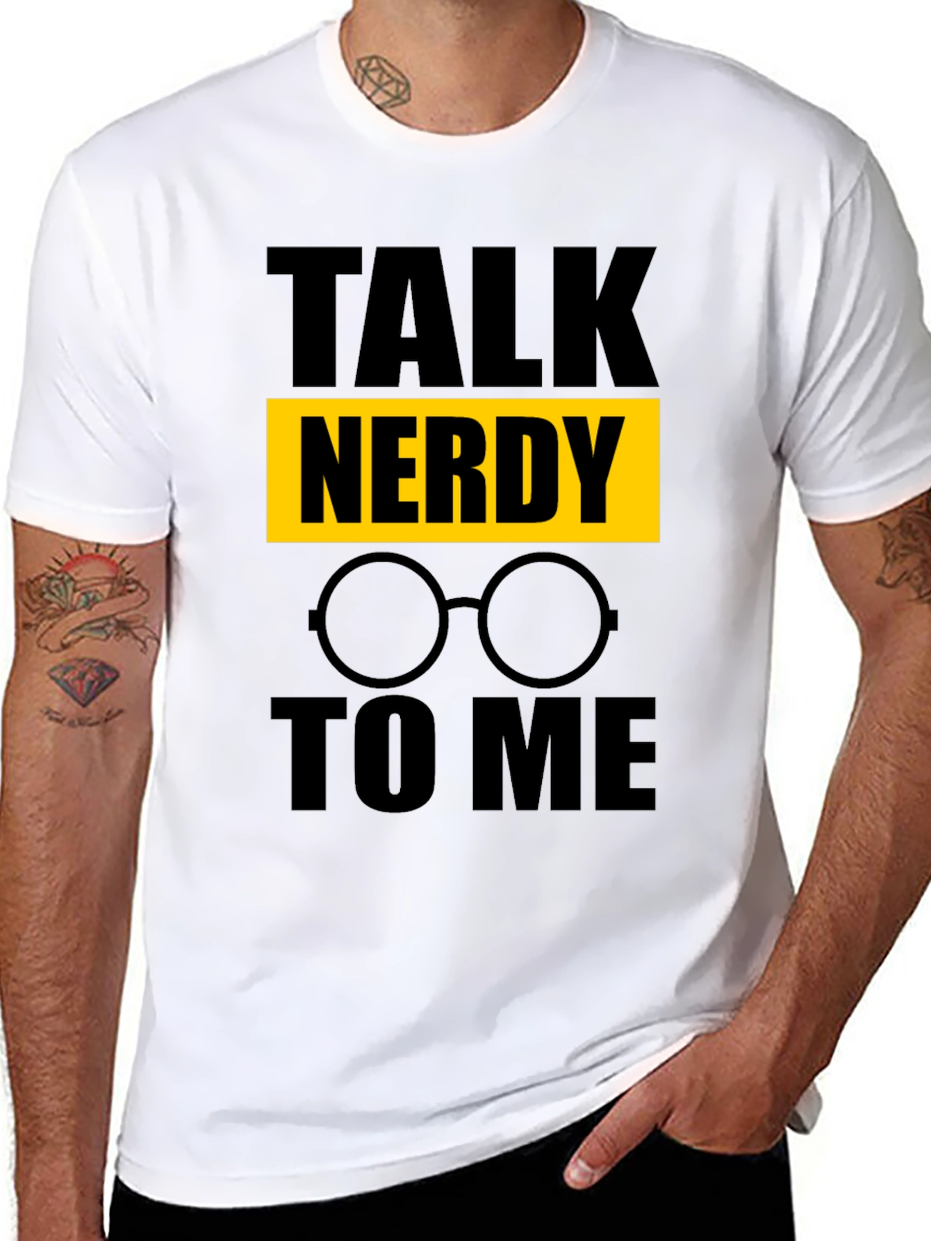 Black Talk Nerdy To Me T-Shirt - Geek Chic view 8