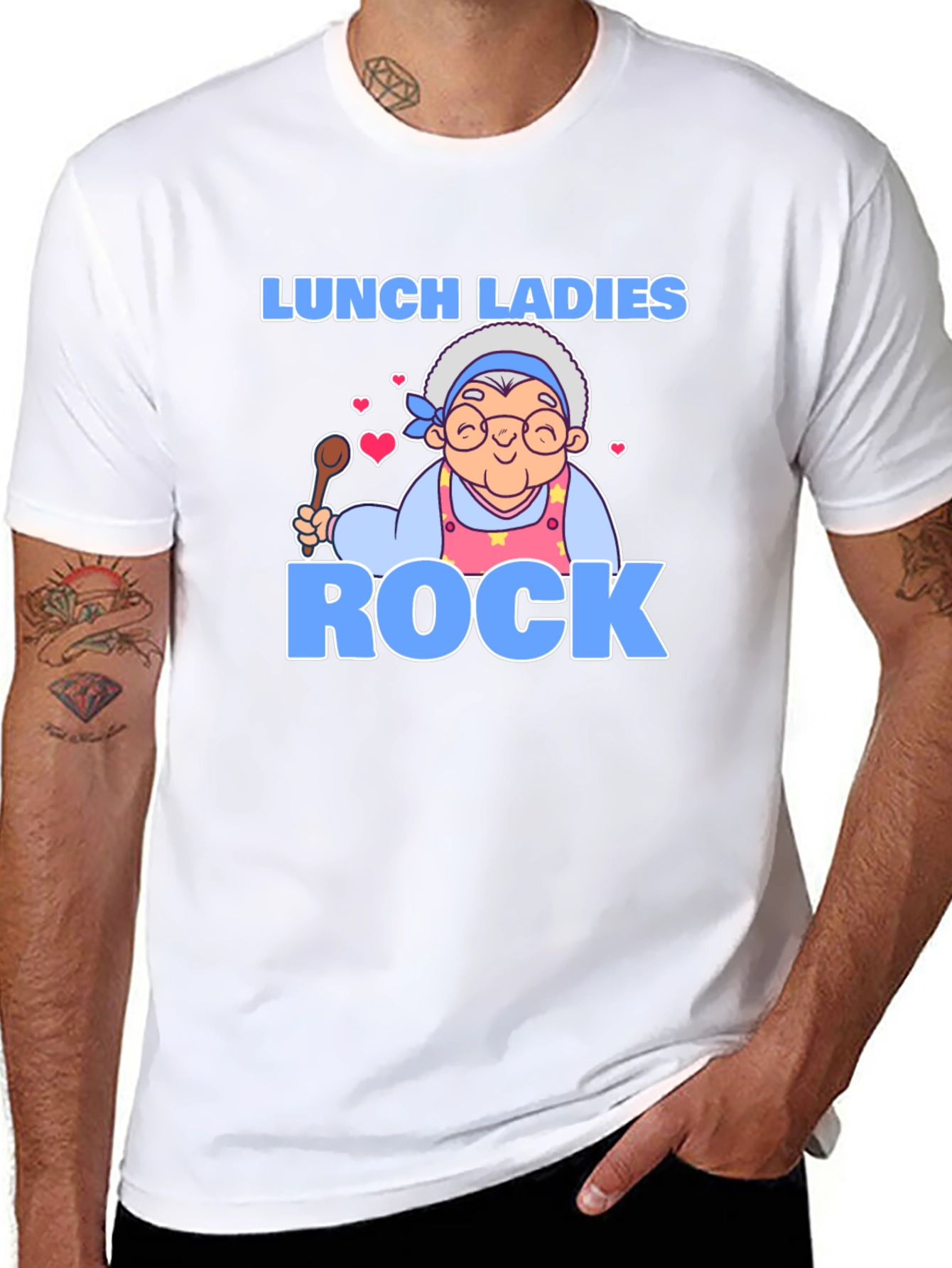 Black Lunch Ladies Rock T-Shirt view 8