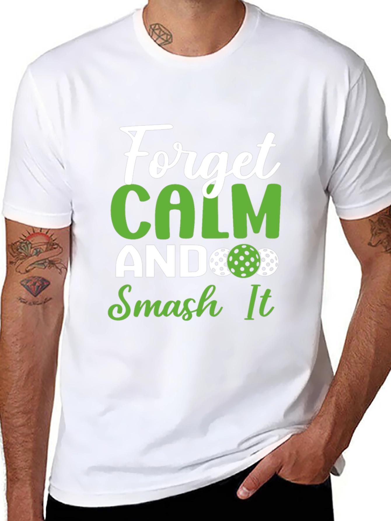 Forget Calm Smash It Pickleball T-Shirt - 8