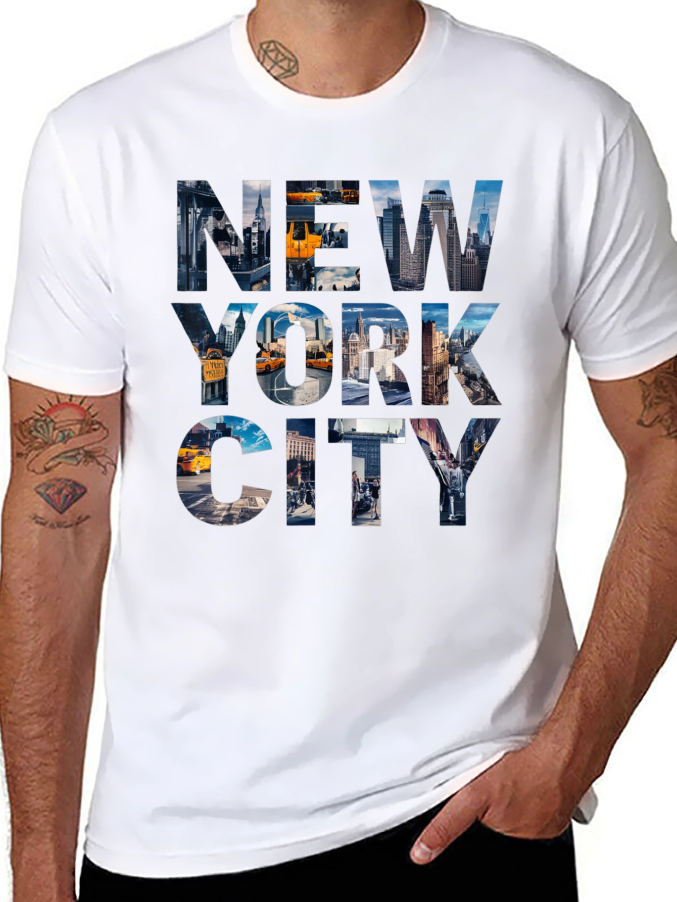 Black New York City Graphic Tee - Black view 8