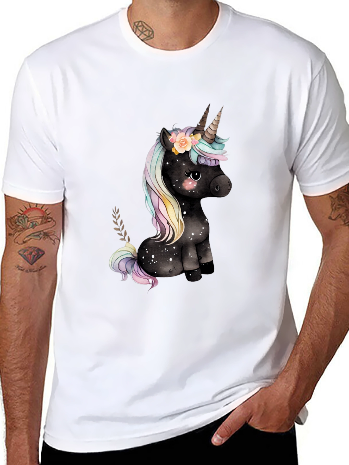 Black Unicorn Graphic Tee - Magical Style view 8