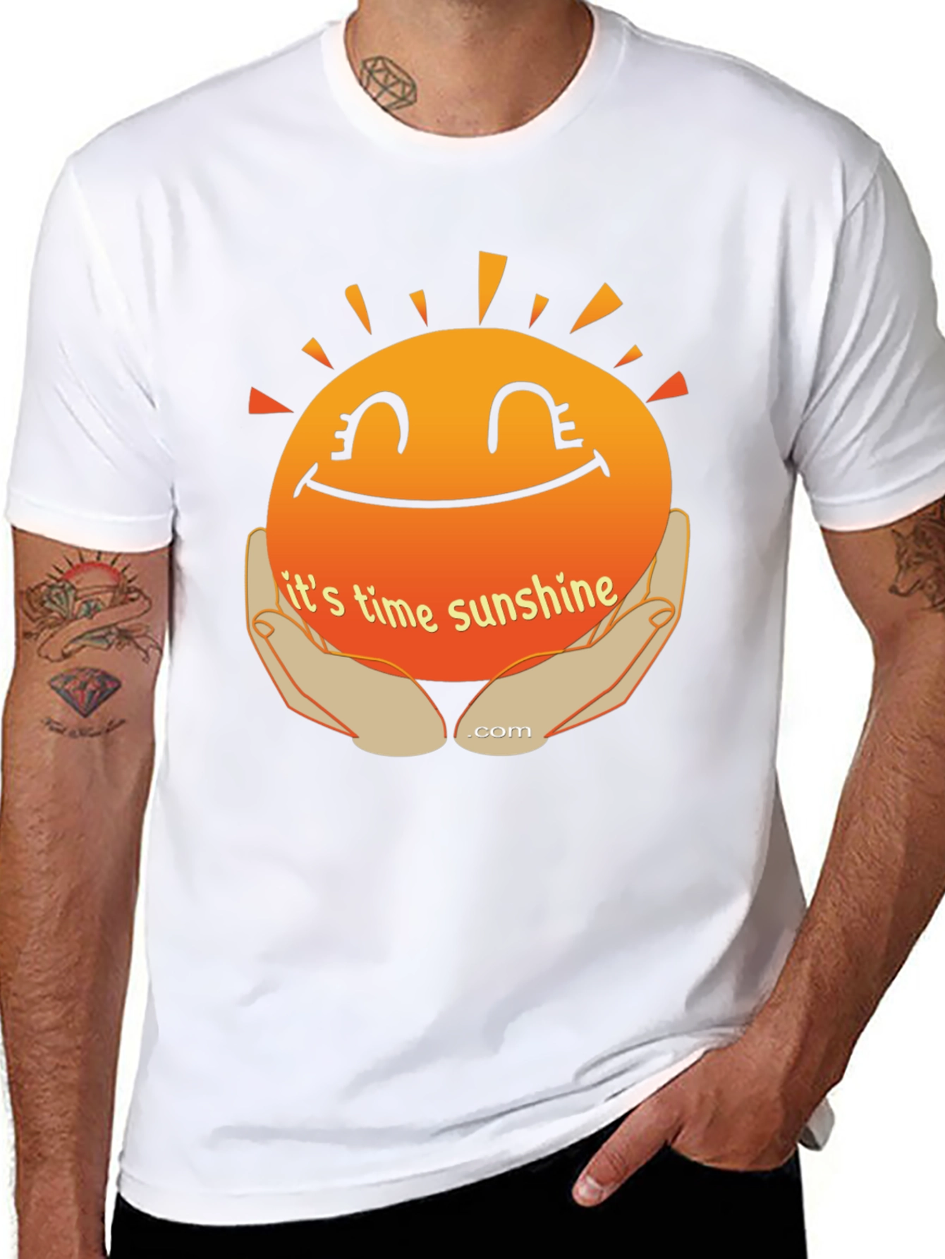 Black Time for Sunshine Graphic T-Shirt view 8