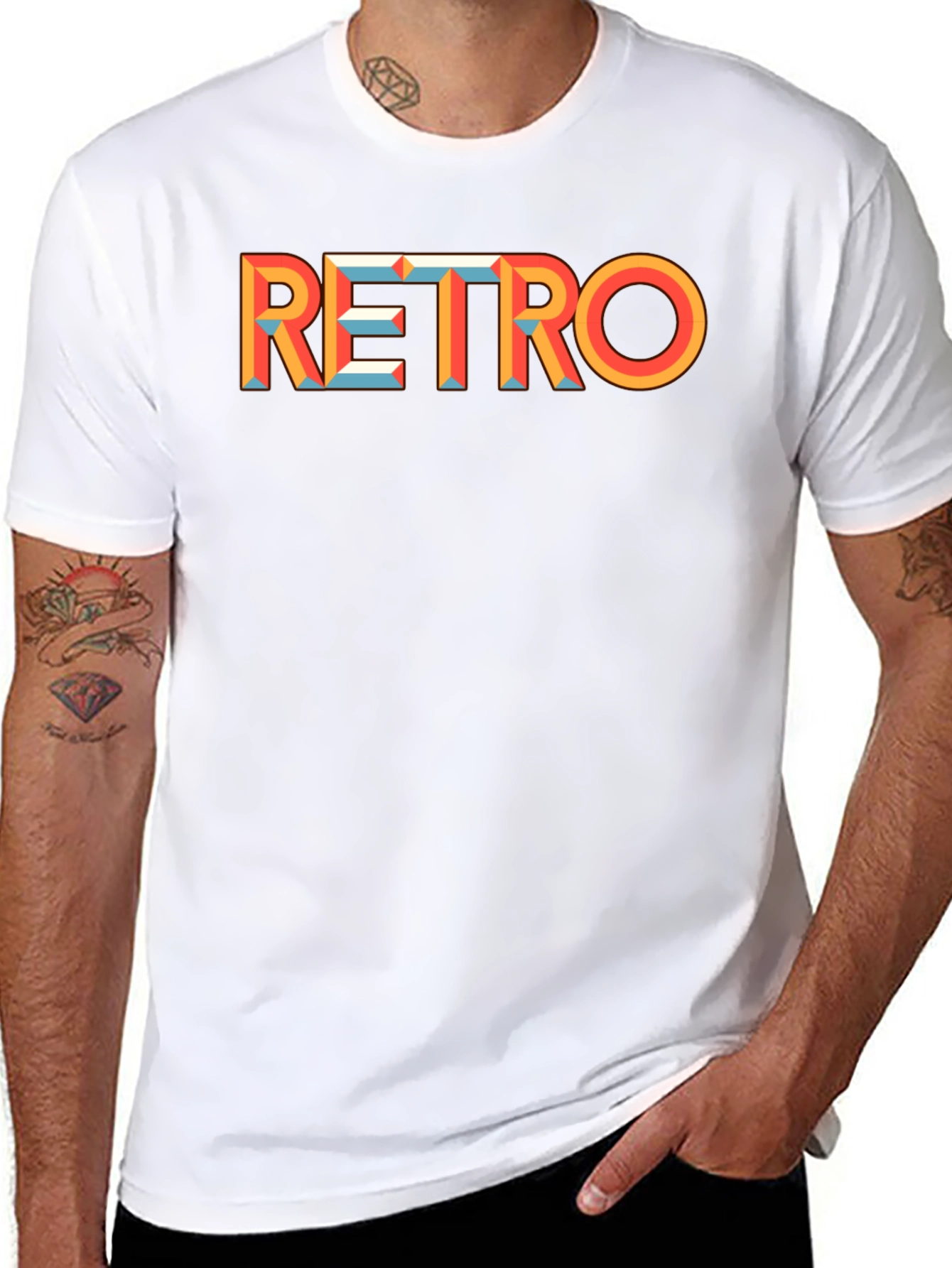 Retro Graphic Tee - Vintage Inspired Design - 8