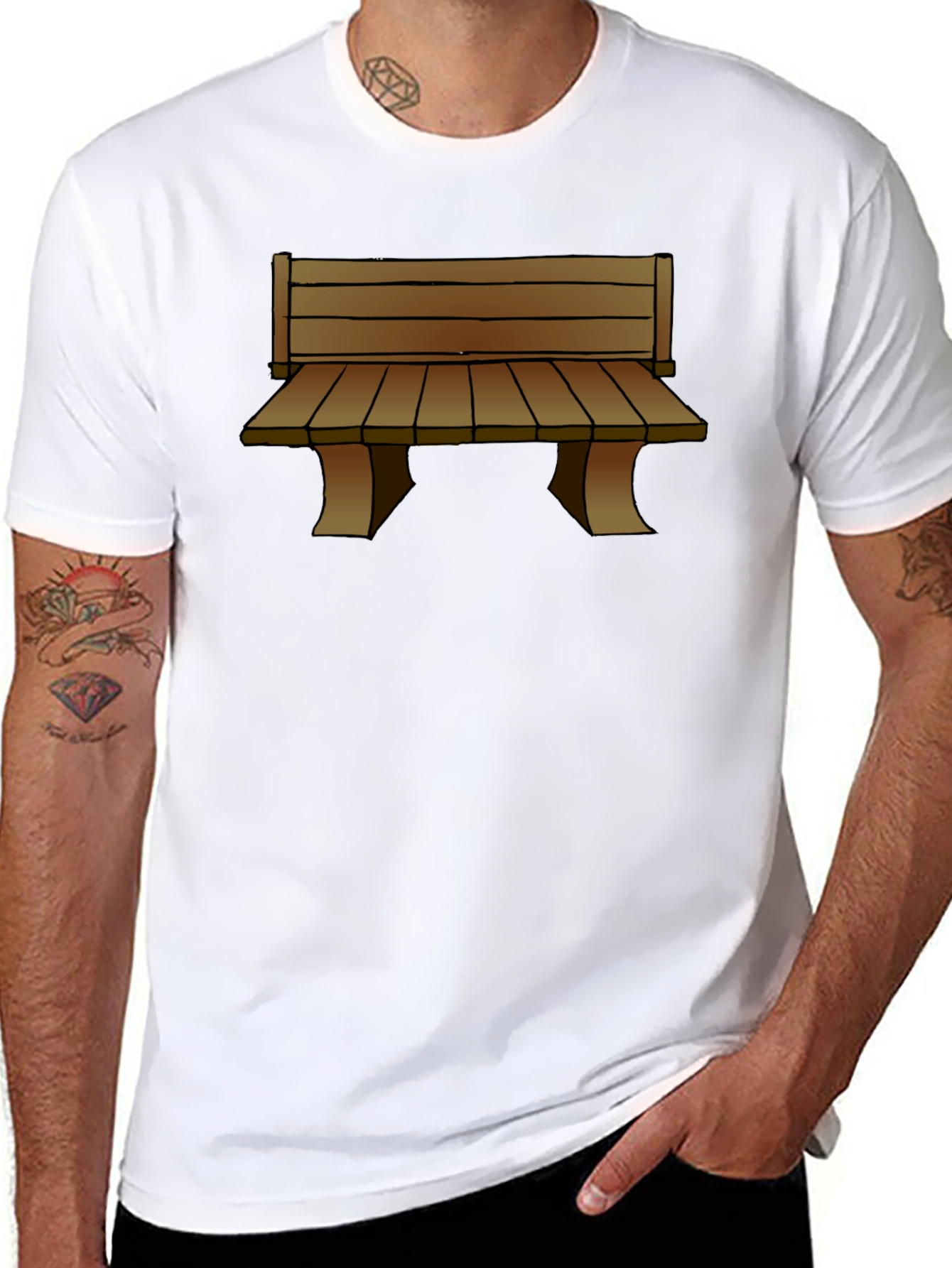 Black Bench Graphic T-Shirt view 8