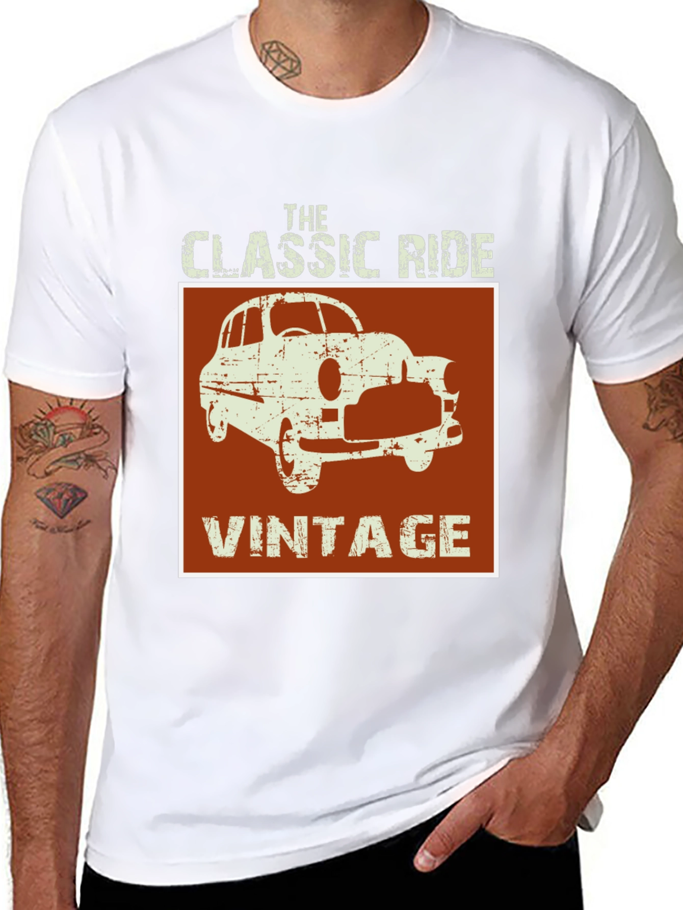 Black Vintage Classic Ride Graphic Tee view 8