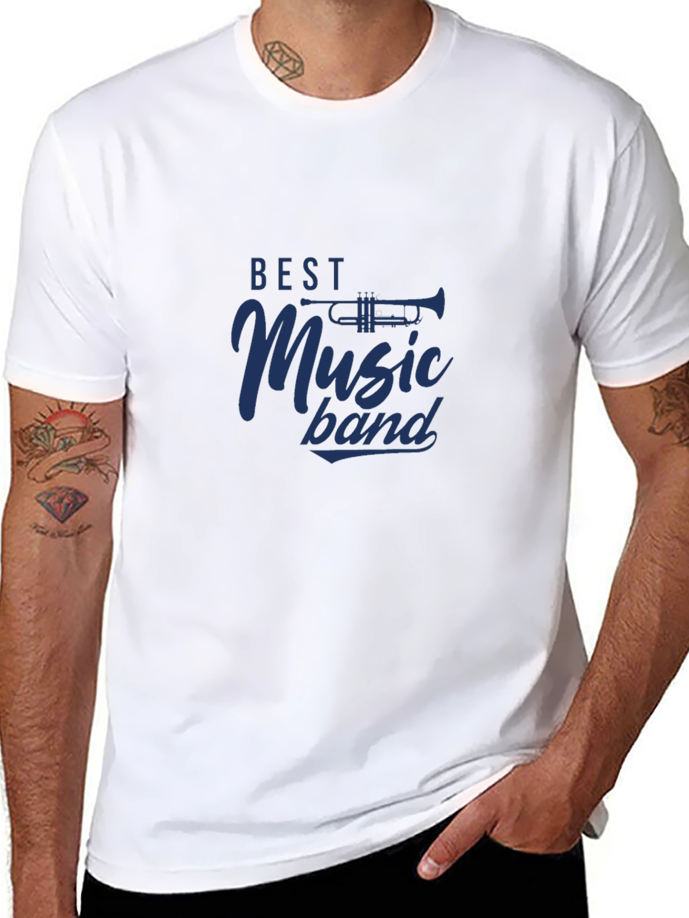 Black Best Music Band T-Shirt - Black - Trendy Design view 8