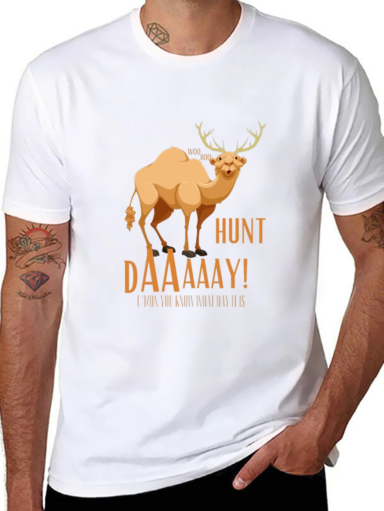 Black Camel Deer Hunt T-Shirt: It's Hunt Daaay! view 8
