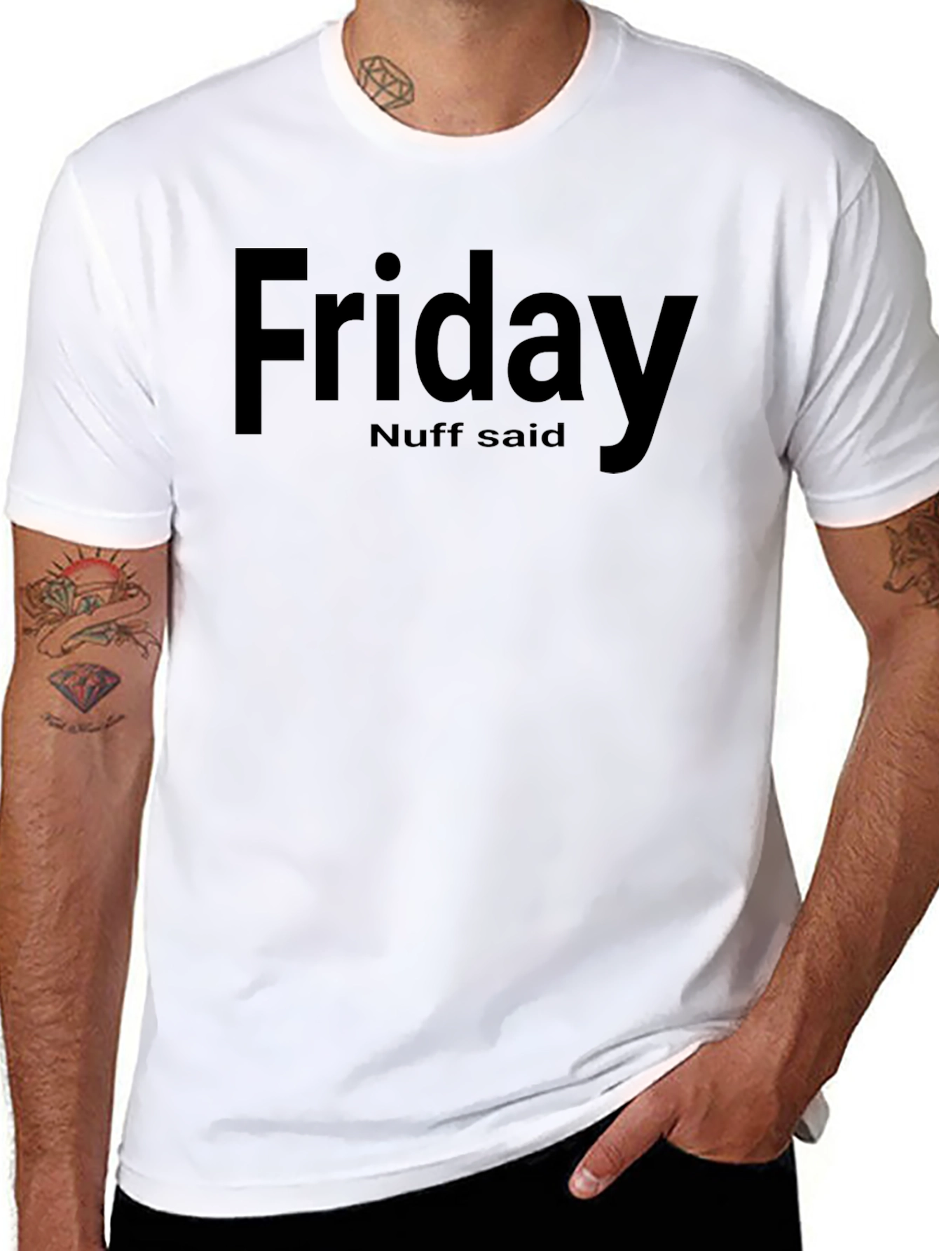 Black Friday Nuff Said Black T-Shirt view 8