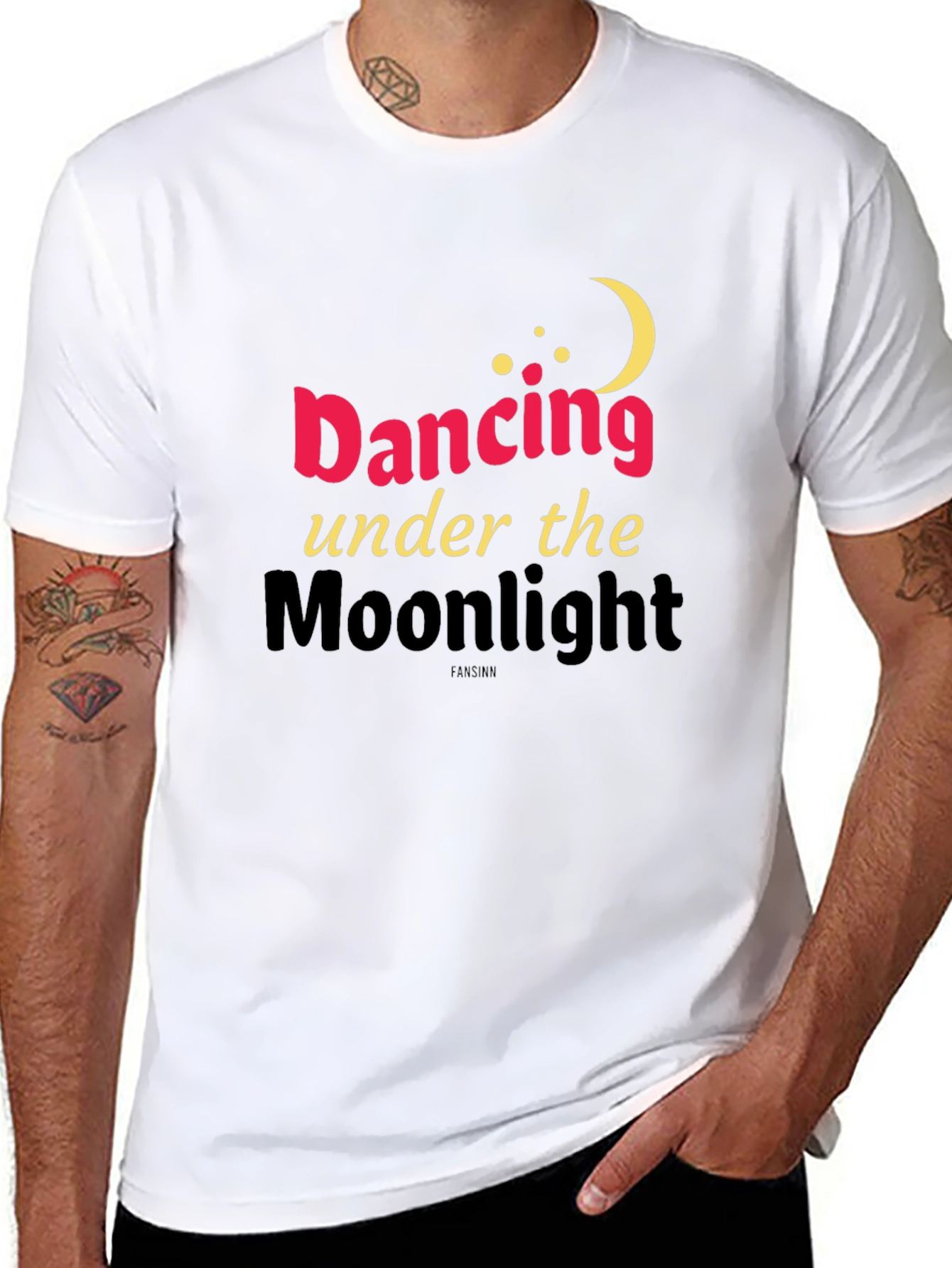 Dancing Under the Moonlight Black T-Shirt - 8