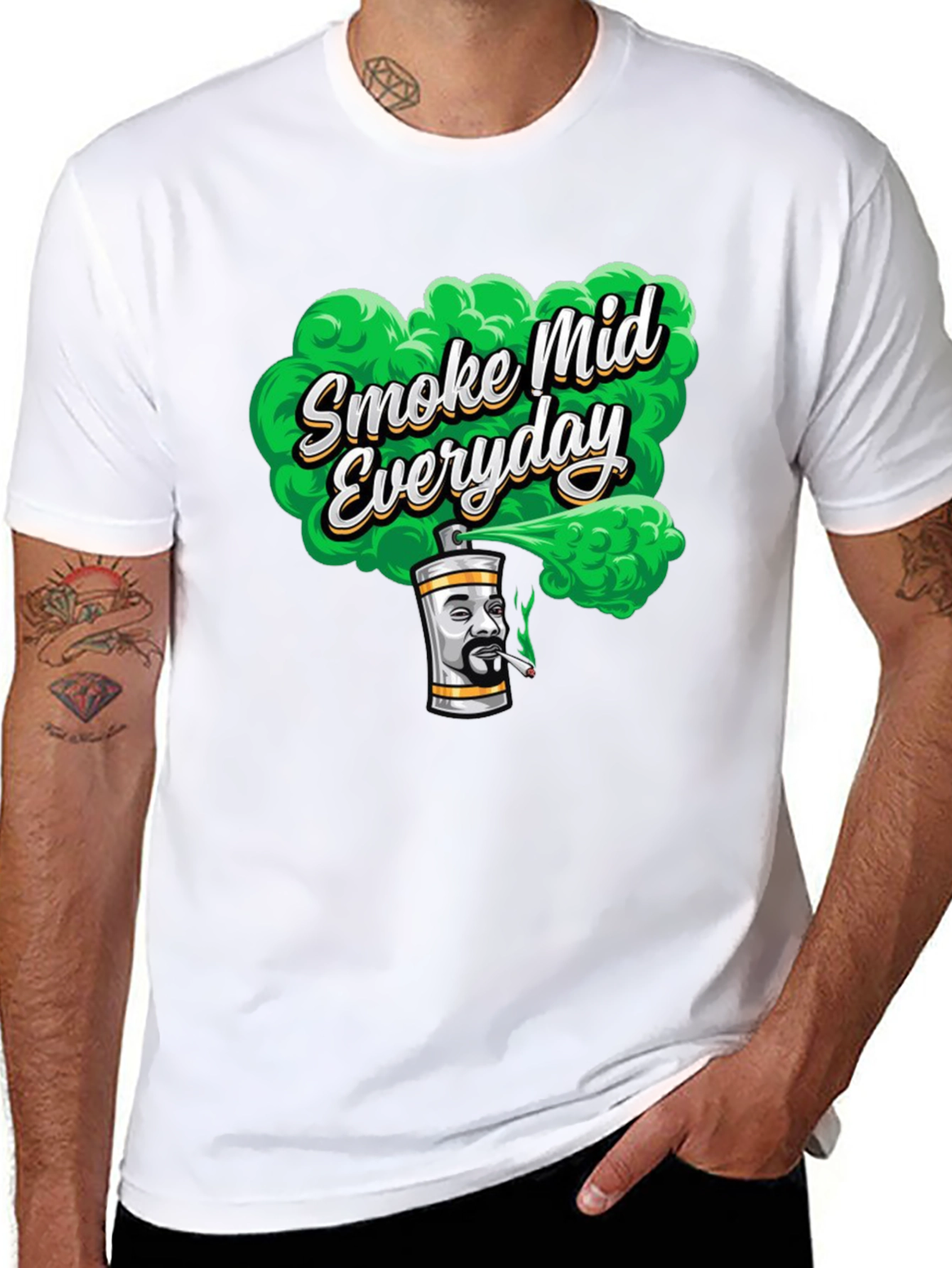 Black Smoke Mid Everyday T-Shirt view 8