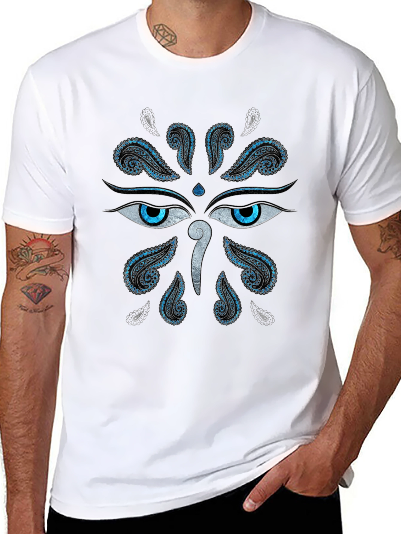 Third Eye Paisley Graphic Tee - Black - 8