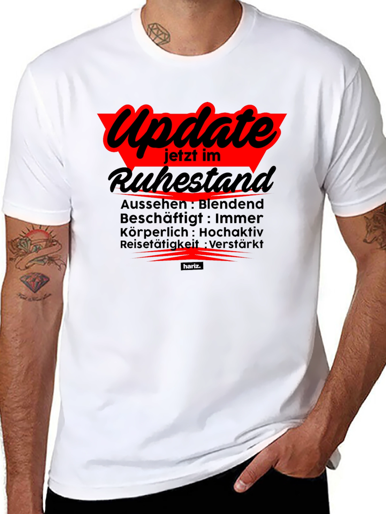 Black Retired Update T-Shirt: Blendend Hochaktiv Verstärkt view 8