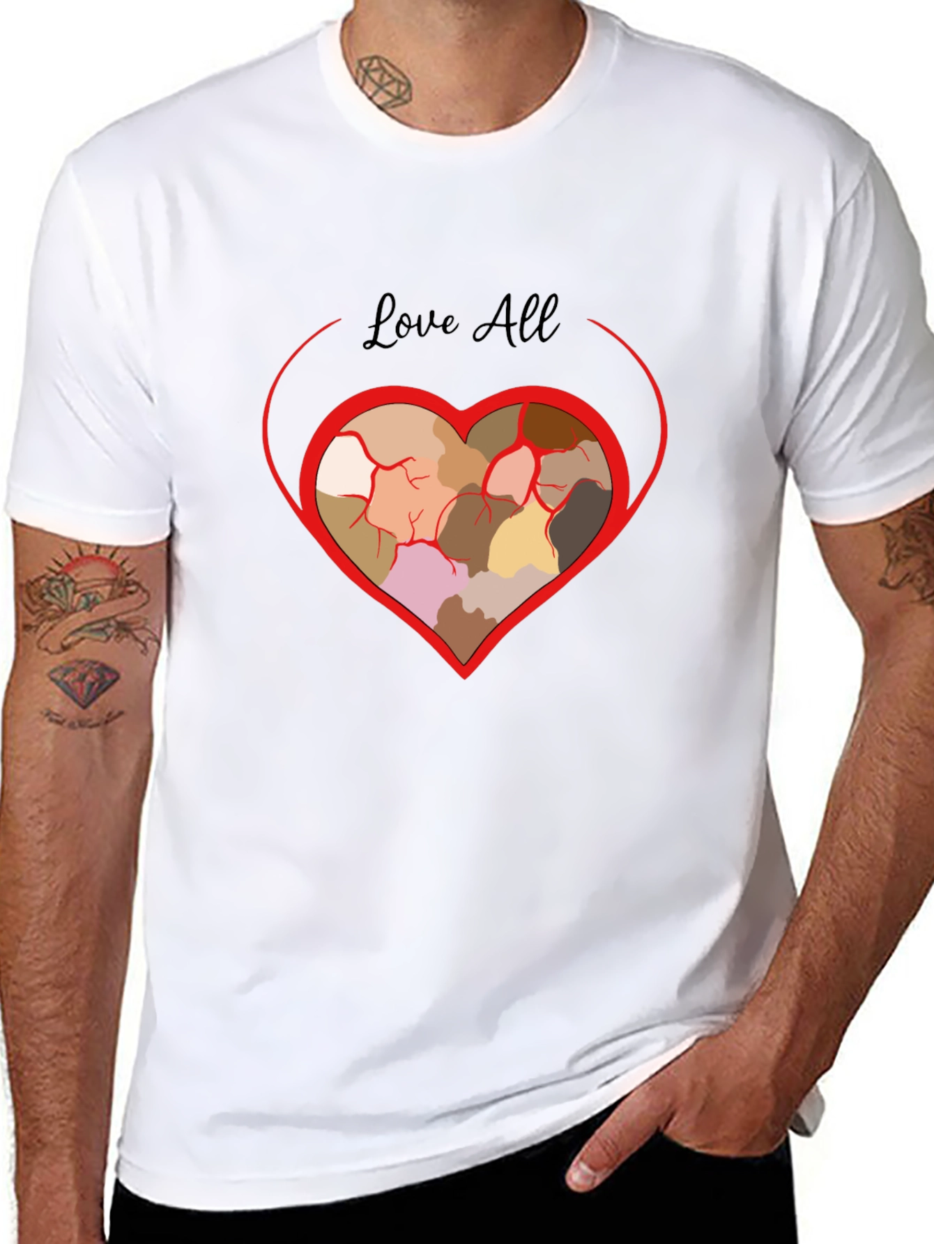 Black Love All Diversity T-Shirt view 8