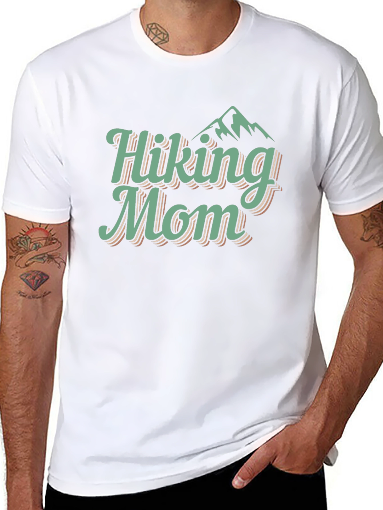 Black Hiking Mom Graphic Tee - Adventure Apparel view 8