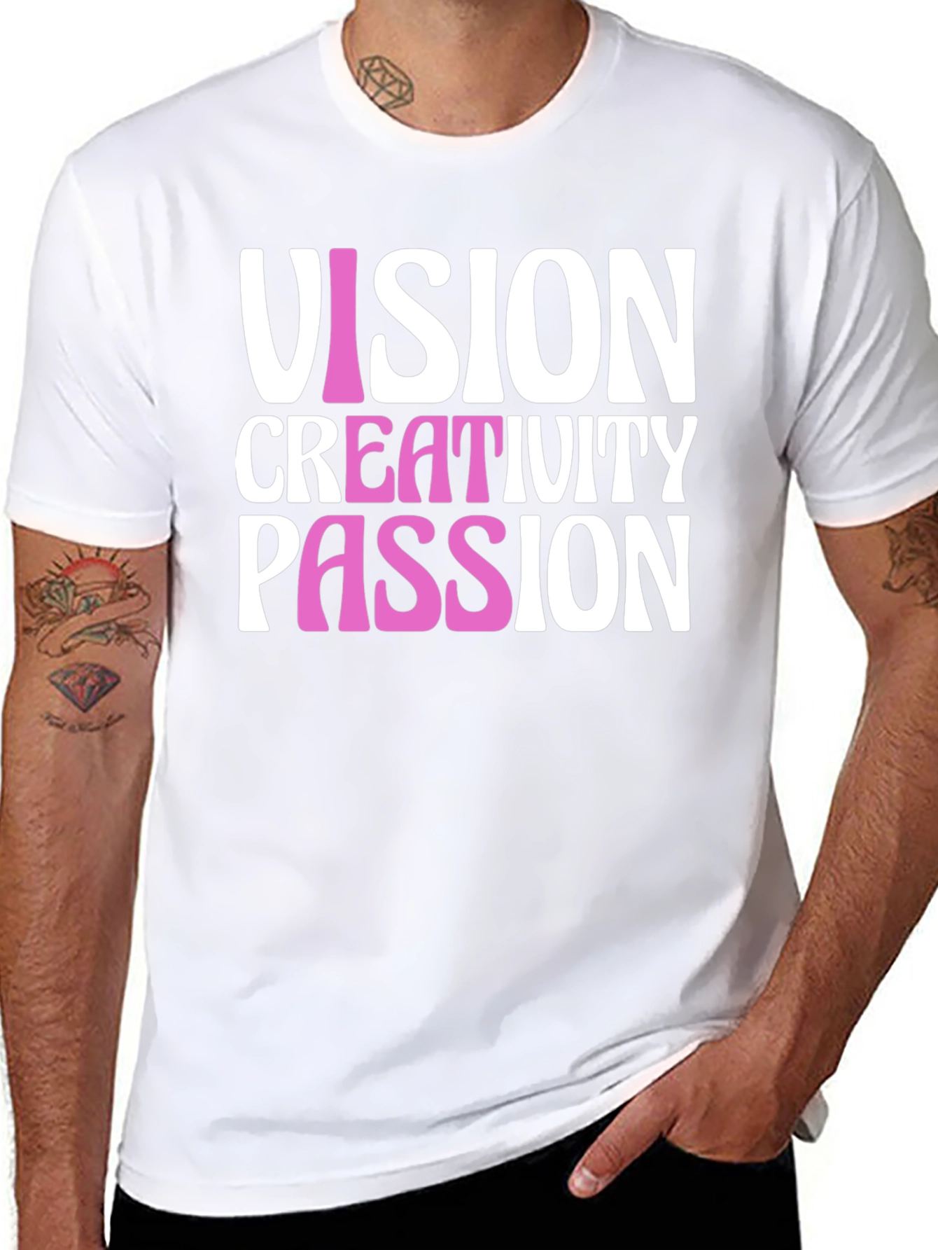 Black Vision Creativity Passion T-Shirt view 8