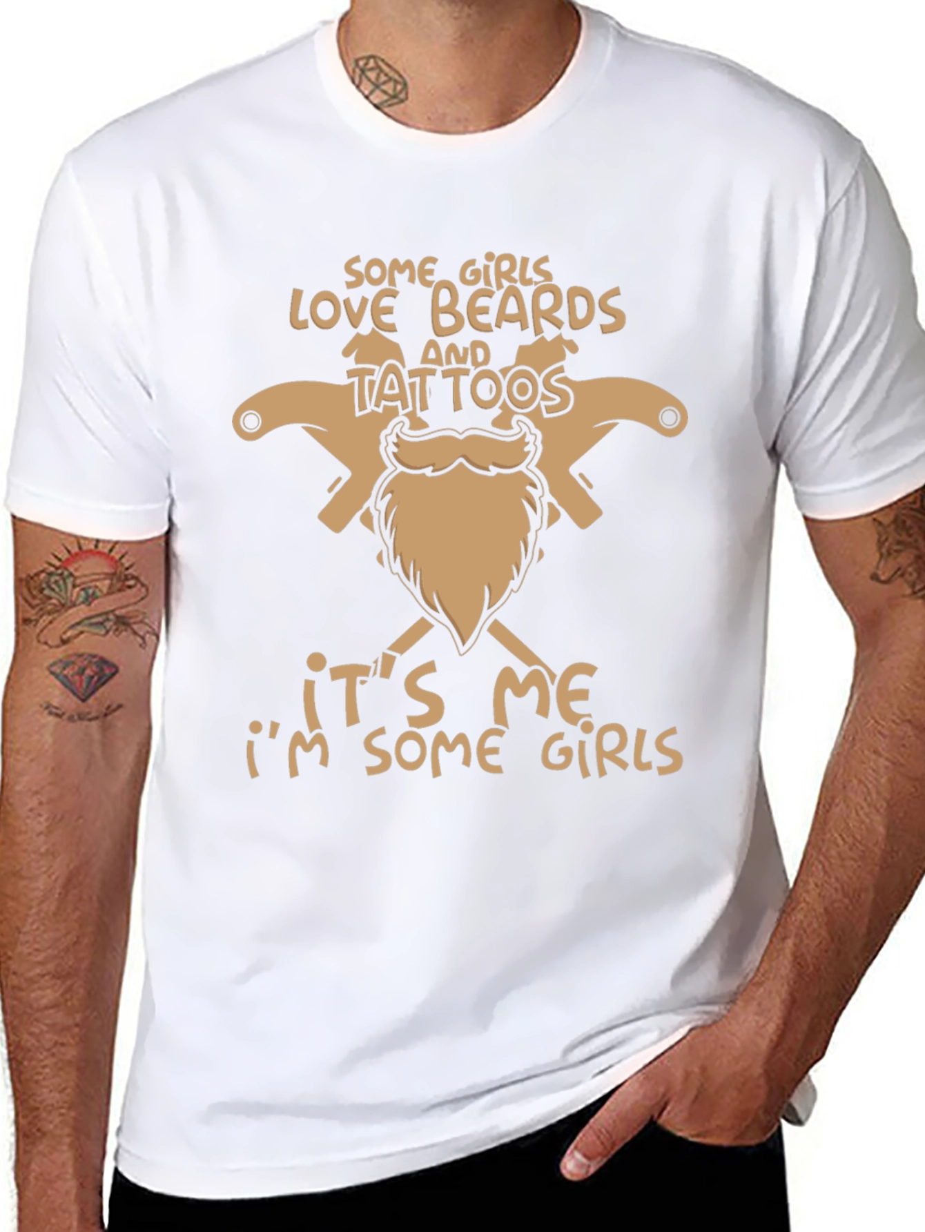 Black Beards & Tattoos Graphic Tee - Cool Casual Style view 8