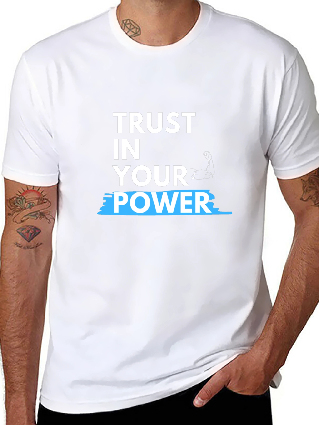 Black Trust In Your Power T-Shirt view 8