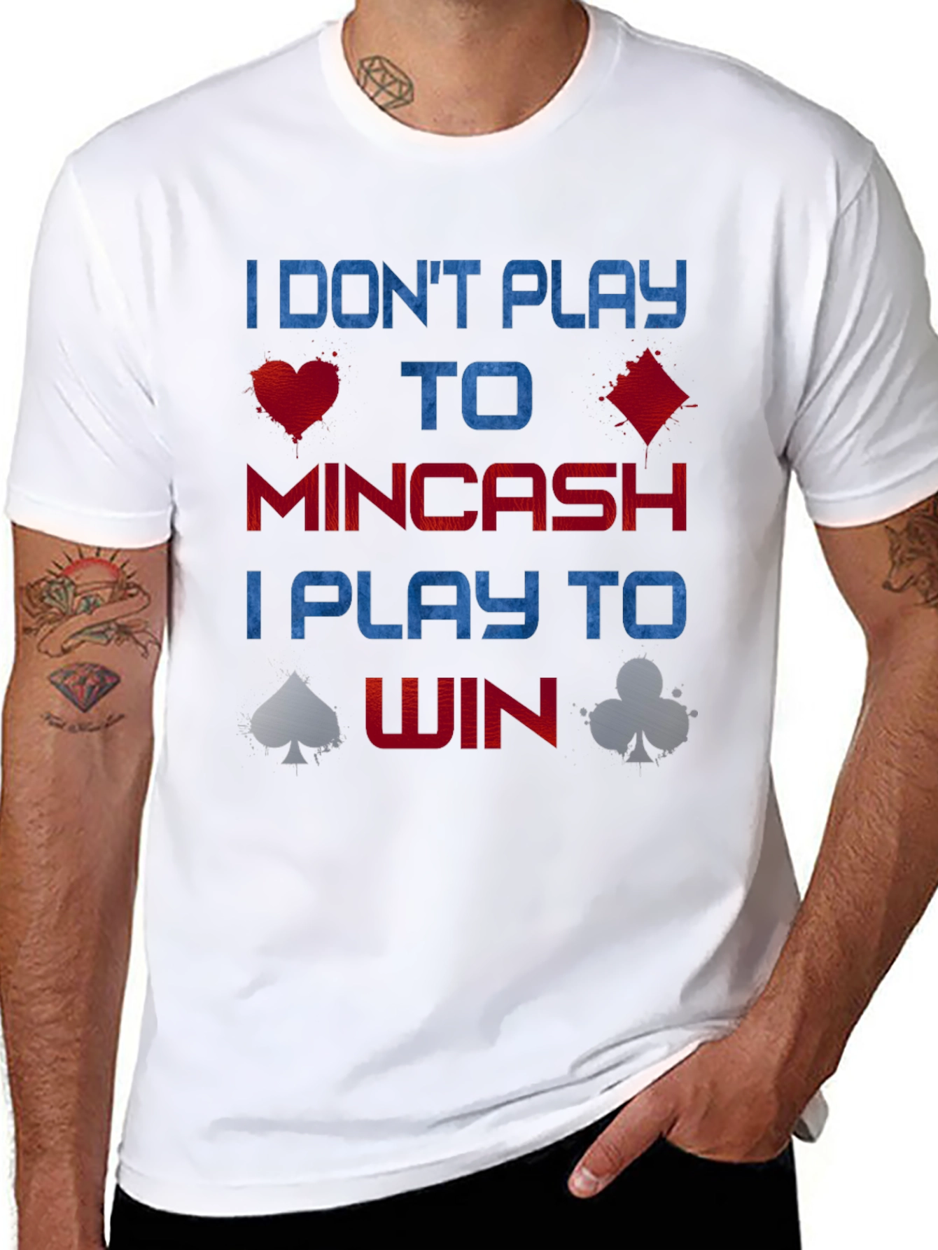 Black Poker Player T-Shirt - I Play to Win view 8