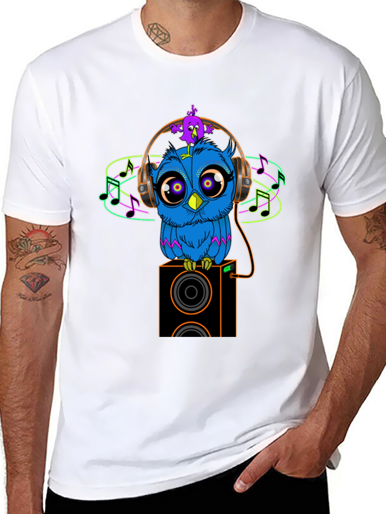 Black Owl DJ Graphic Tee view 8