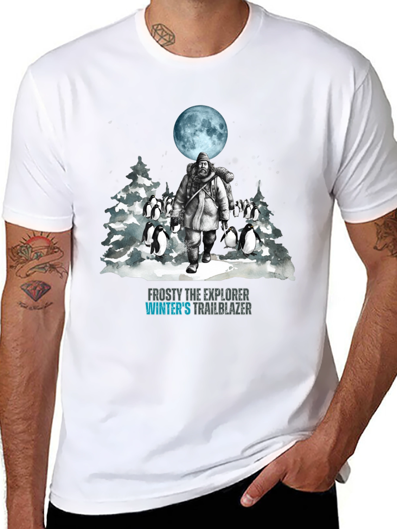 Black Frosty Explorer T-Shirt view 8