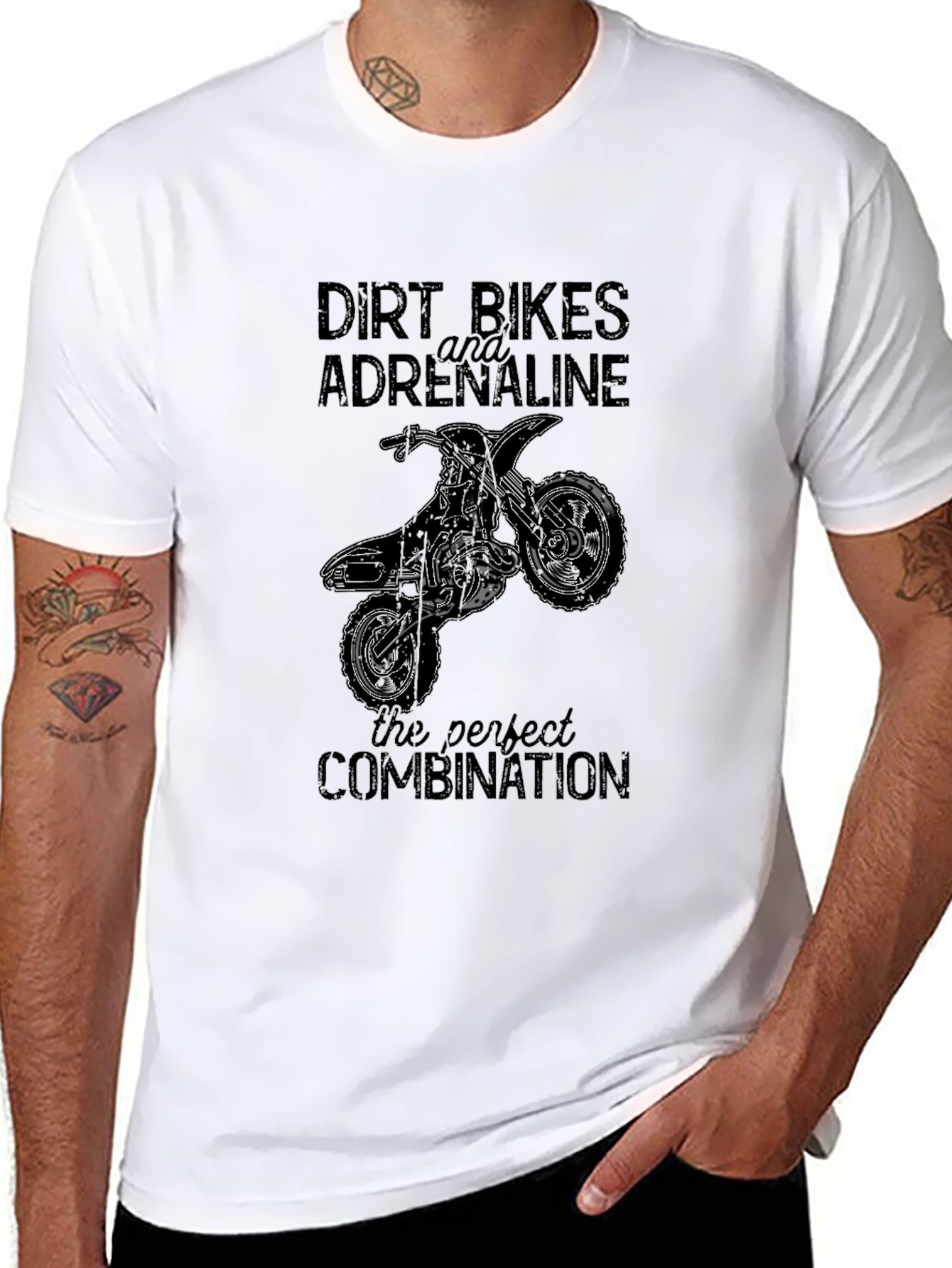 Dirt Bikes Adrenaline Graphic Tee - Black - 8