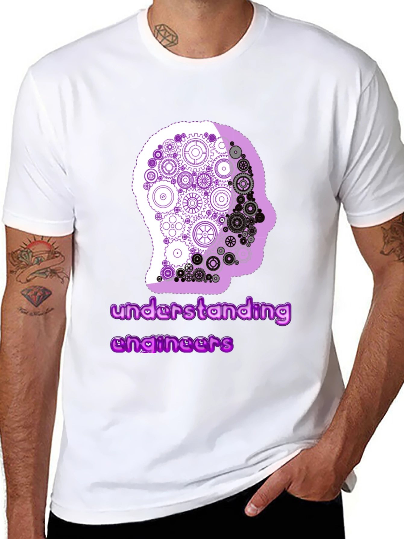 Black Engineer Mindset Graphic Tee -  Understanding Engineers view 8