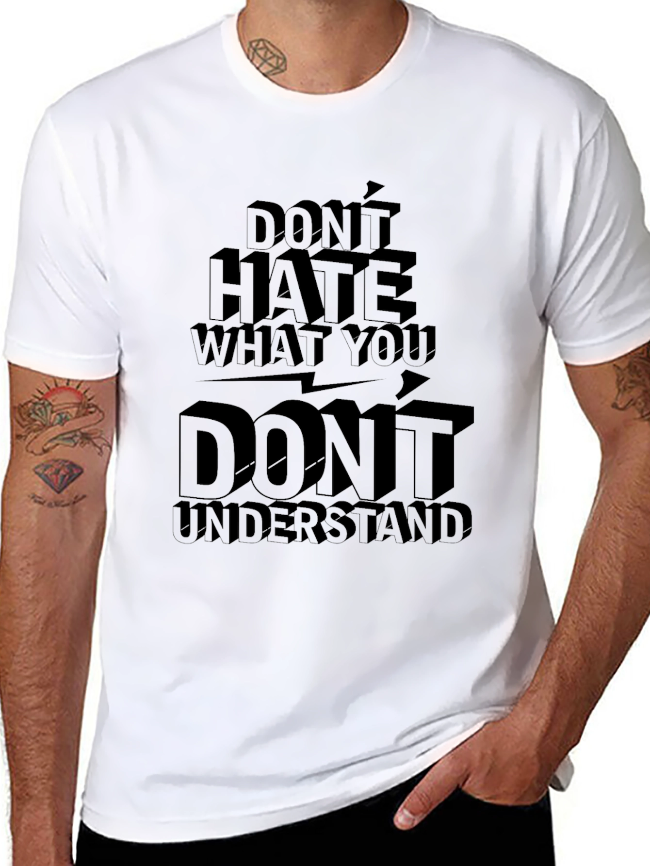 Black Don't Hate What You Don't Understand Graphic Tee view 8