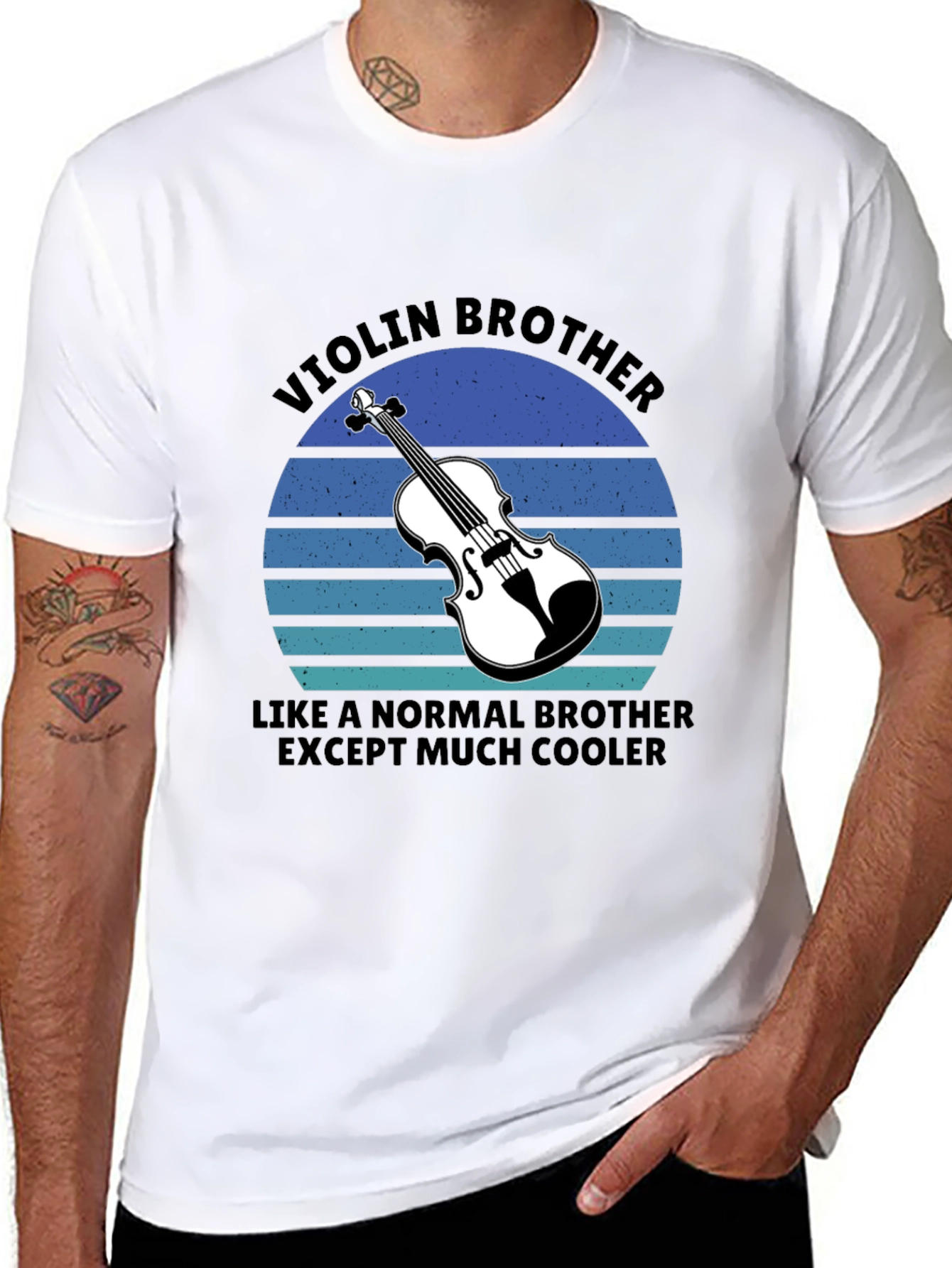Black Violin Brother T-Shirt: Cool Musician Apparel view 8