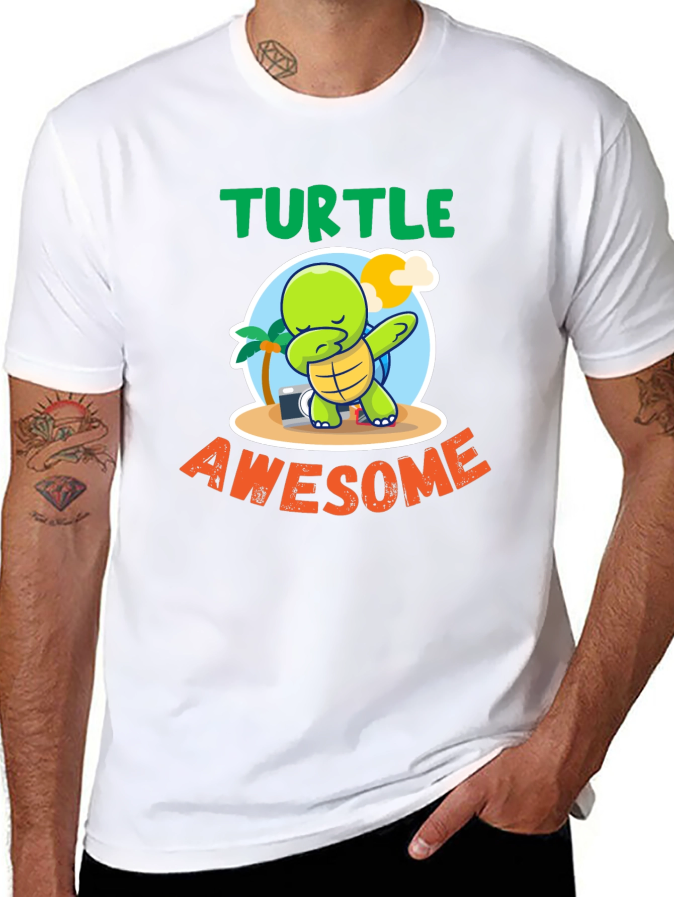 Black Turtle Awesome T-Shirt  view 8