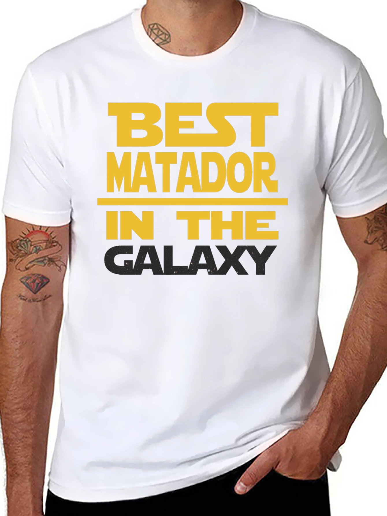 Black Best Matador in the Galaxy T-Shirt view 8